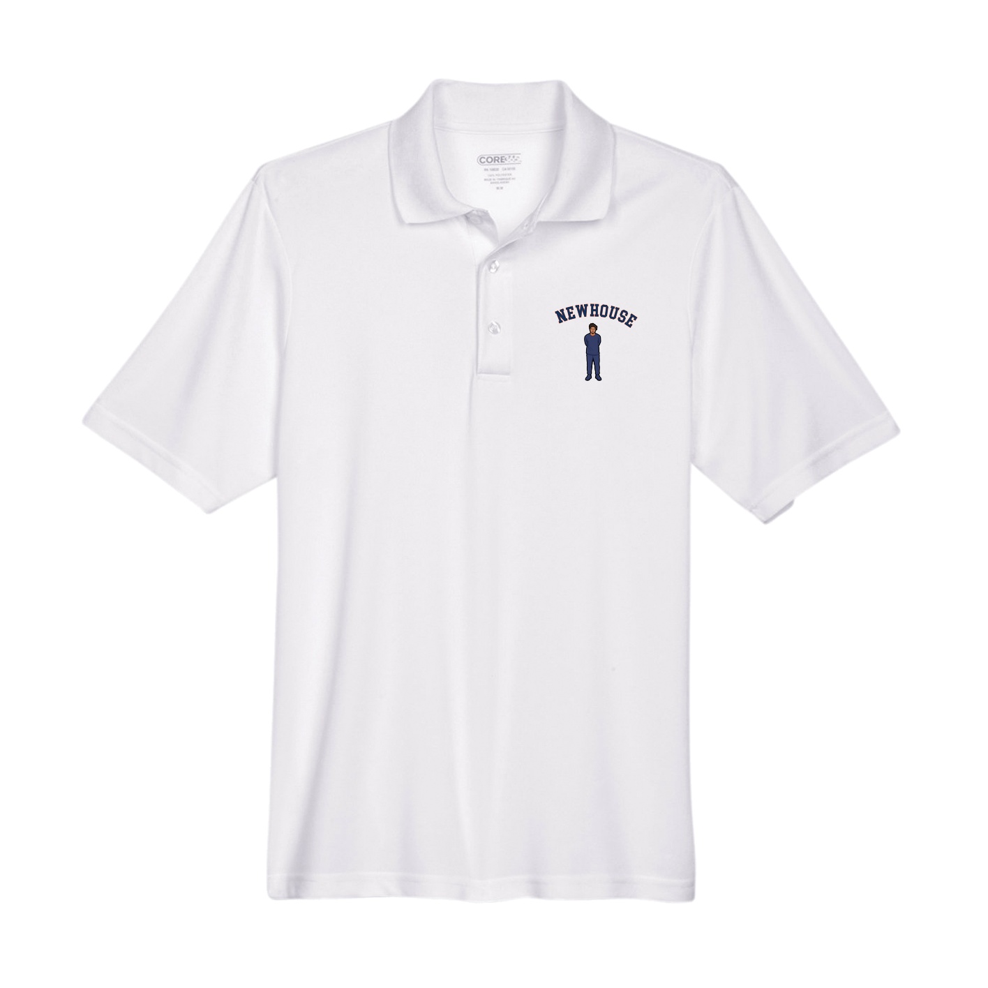 Performance Polo — Shirsey Arch in White
