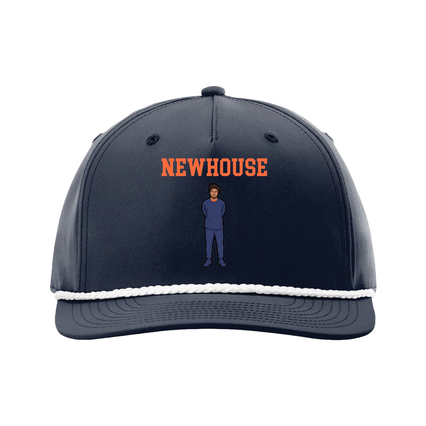 Five-Panel Classic Rope Cap — Shirsey in Navy