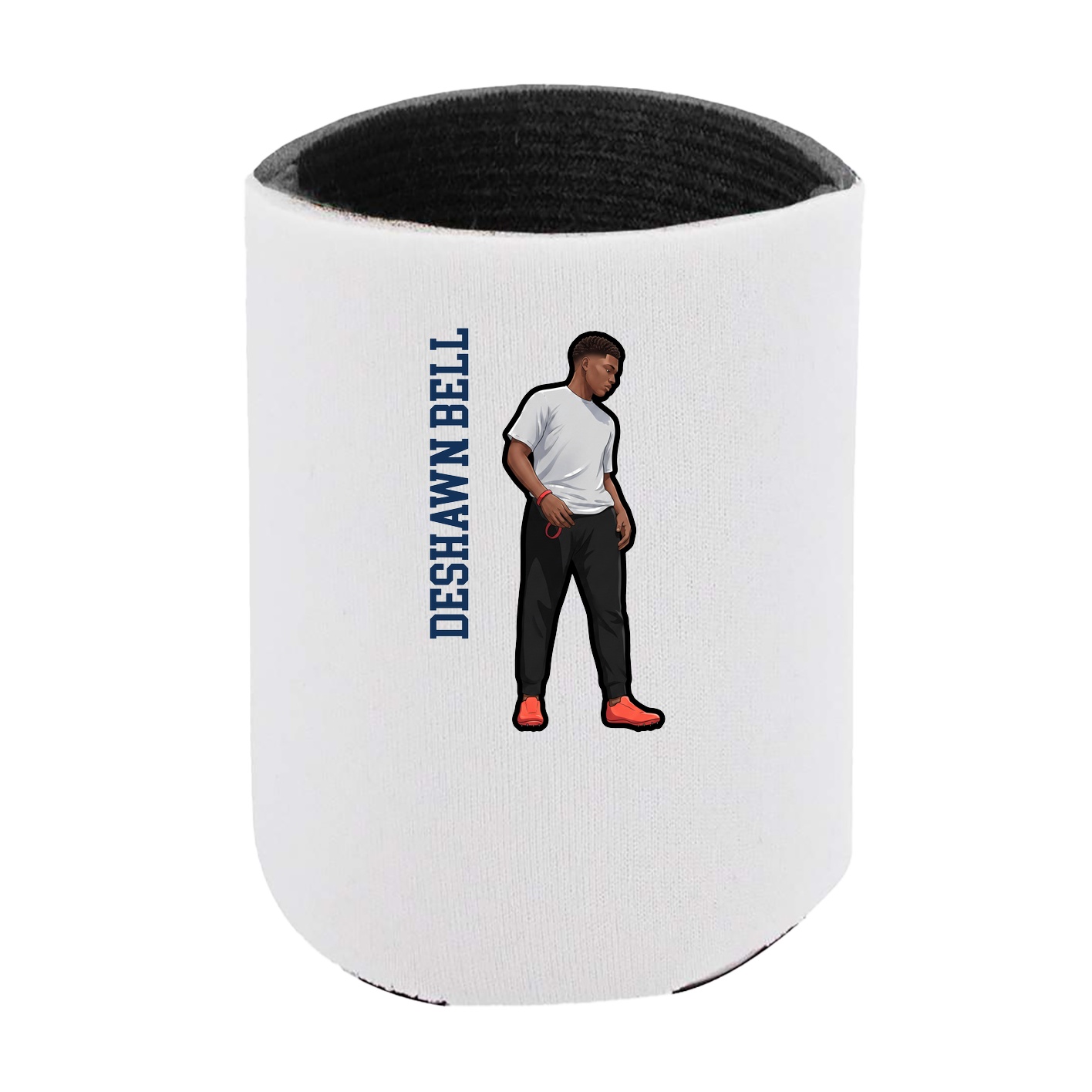 Can Holder — Name Vertical in White