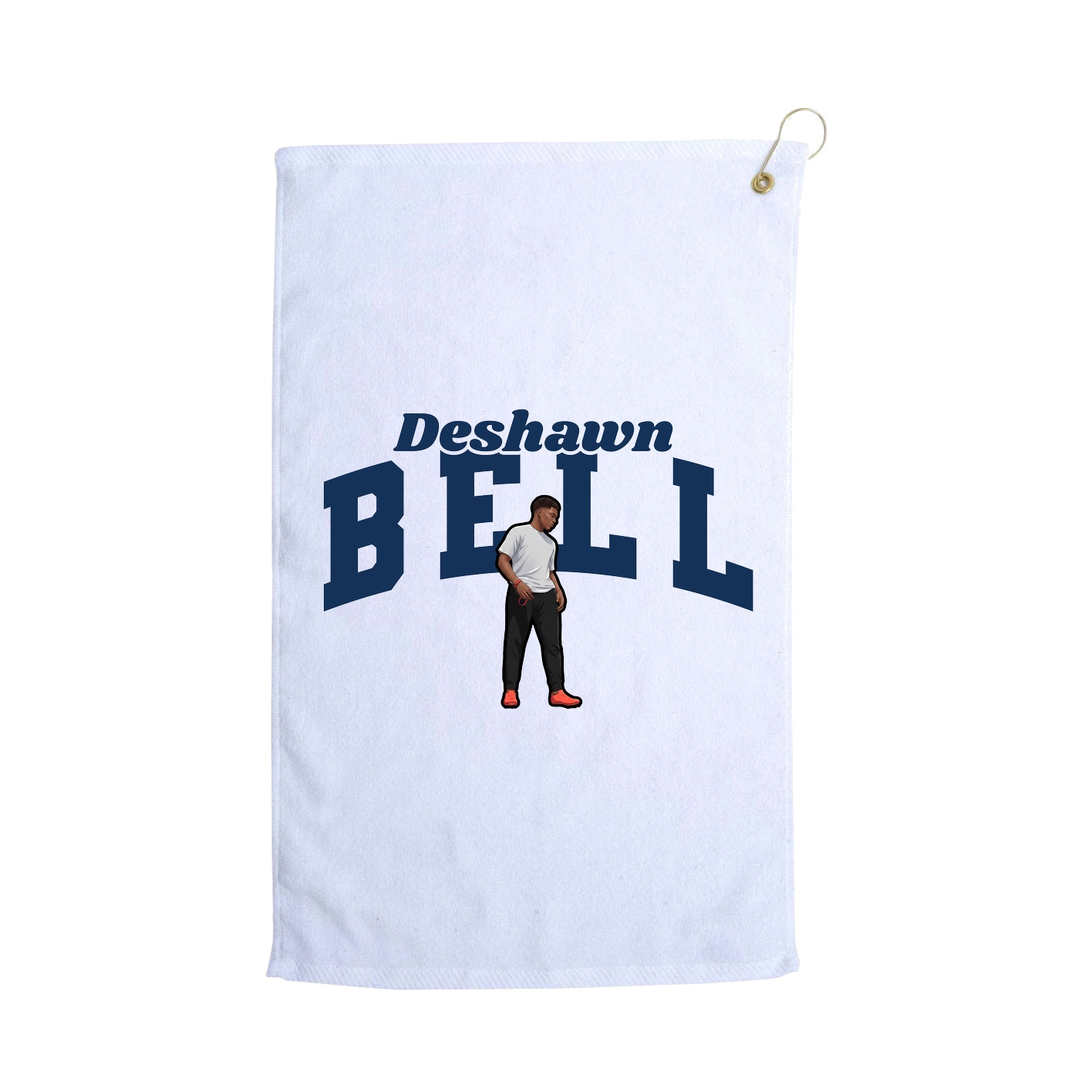 Golf Towel — Signature Arch in White
