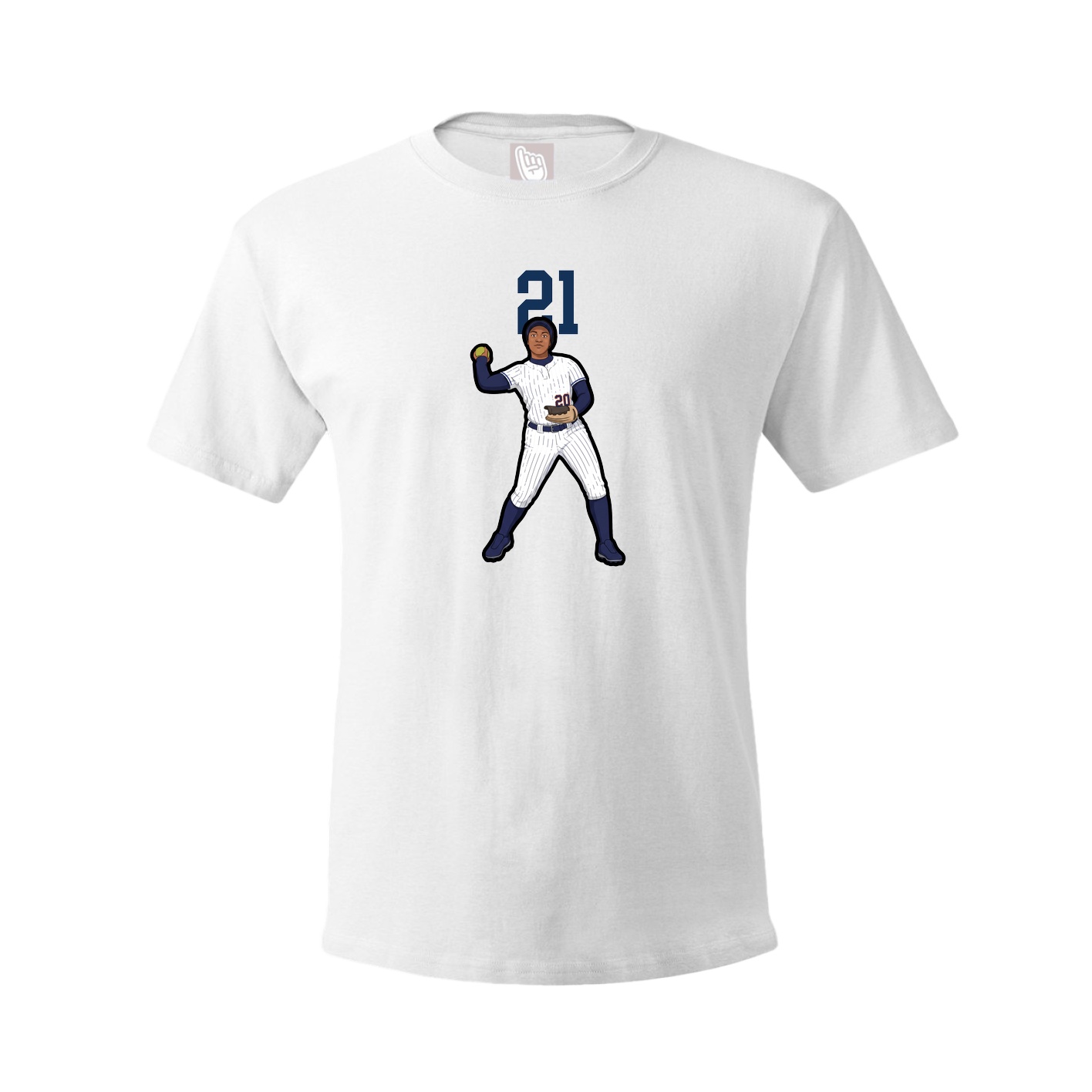 Tee — Number Top in White