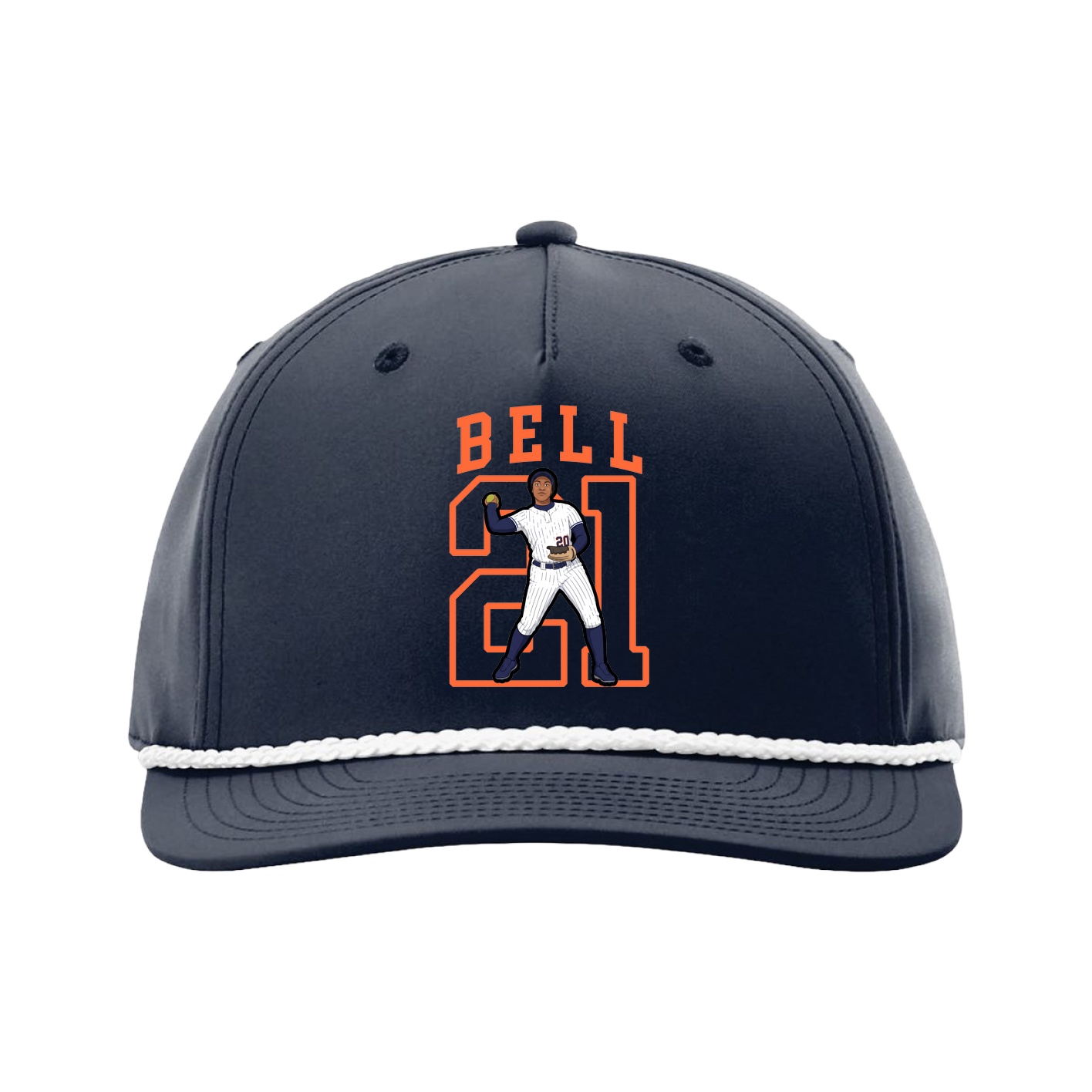 Five-Panel Classic Rope Cap — Shirsey in Navy