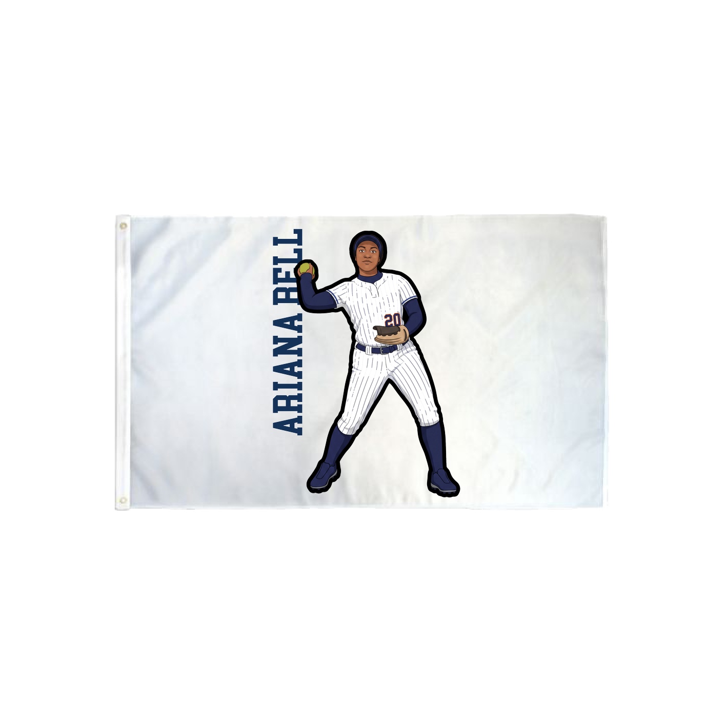 3x5 Flag — Name Vertical in Classic