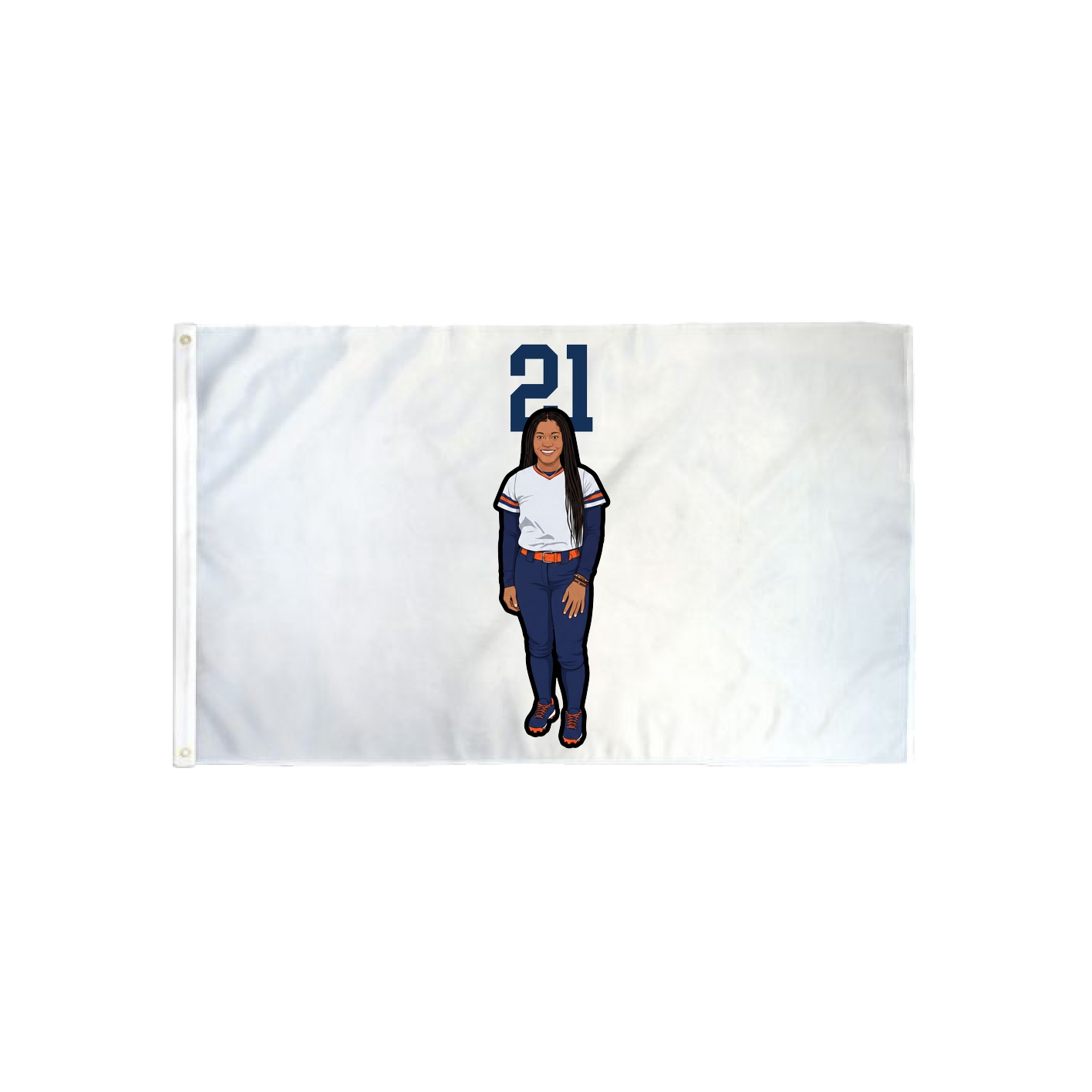 3x5 Flag — Number Top in Classic