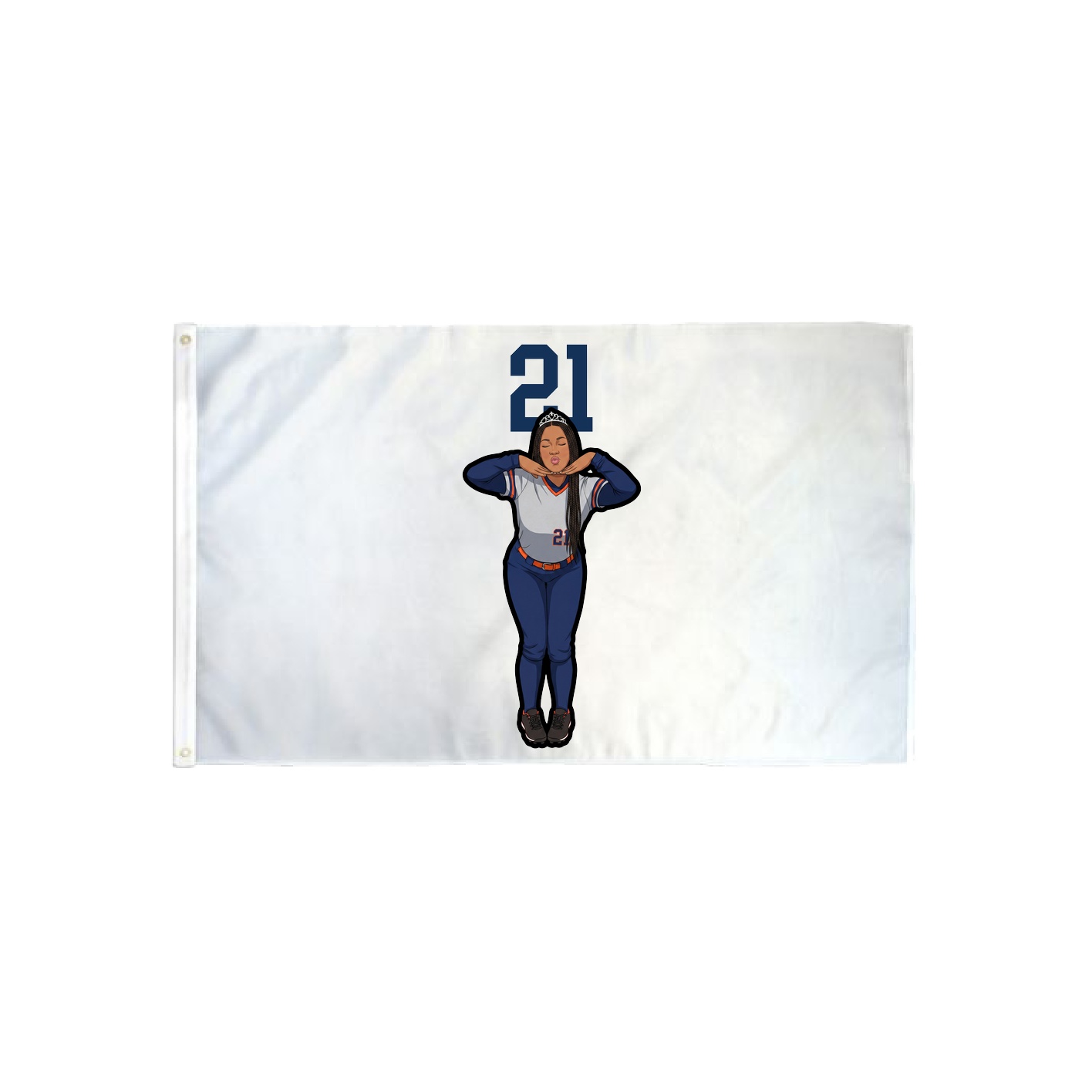 3x5 Flag — Number Top in Classic