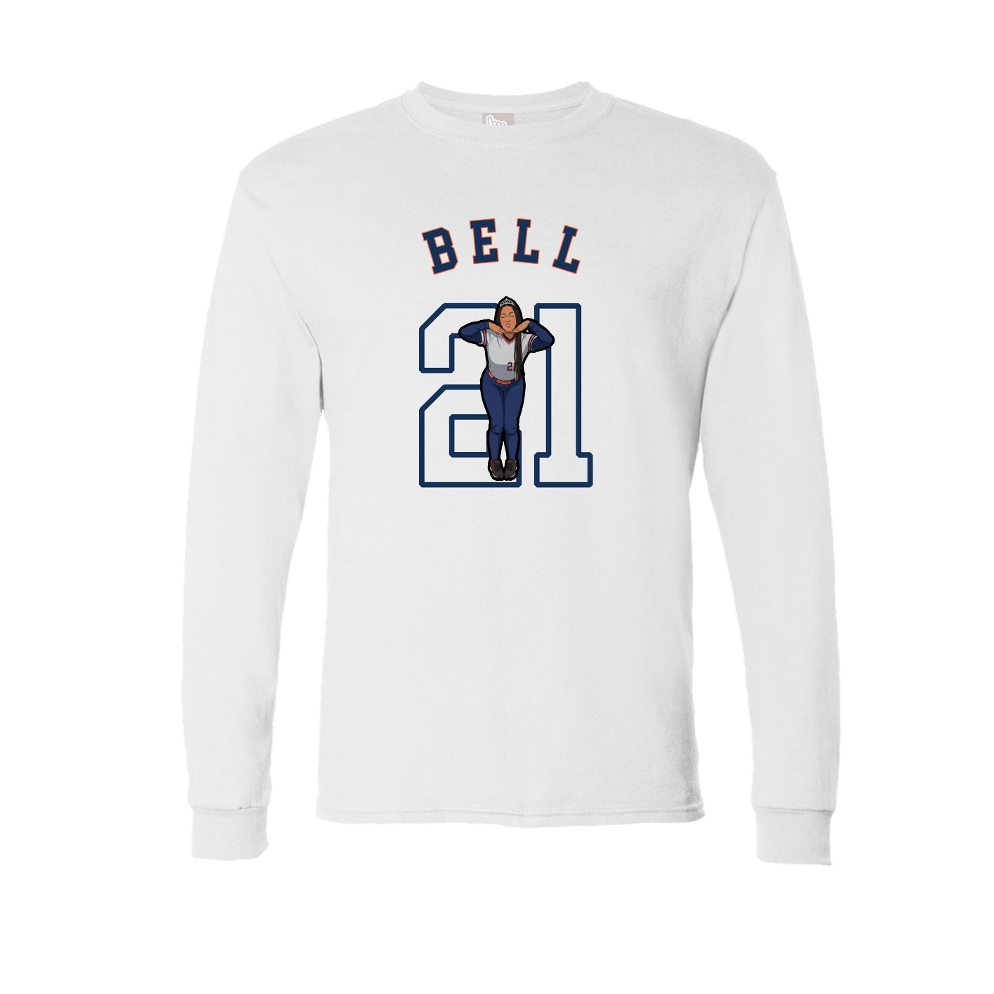 Long Sleeve Tee — Shirsey Arch in White