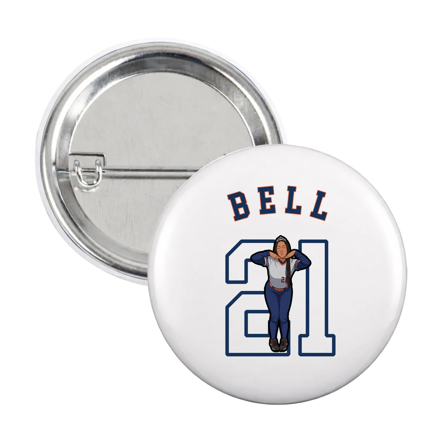 Game Day Button — Shirsey Arch in White