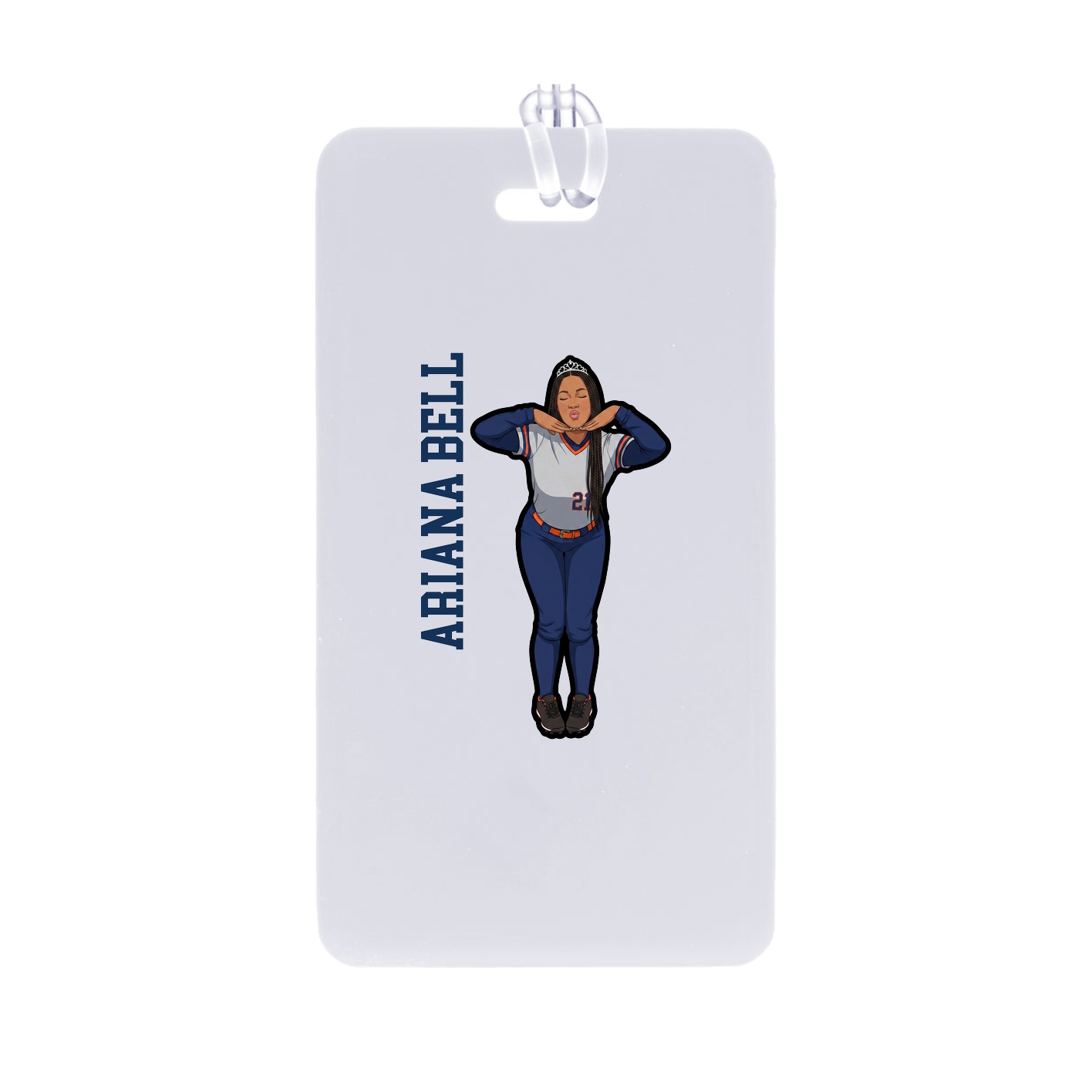 Bag Tag — Name Vertical in Classic