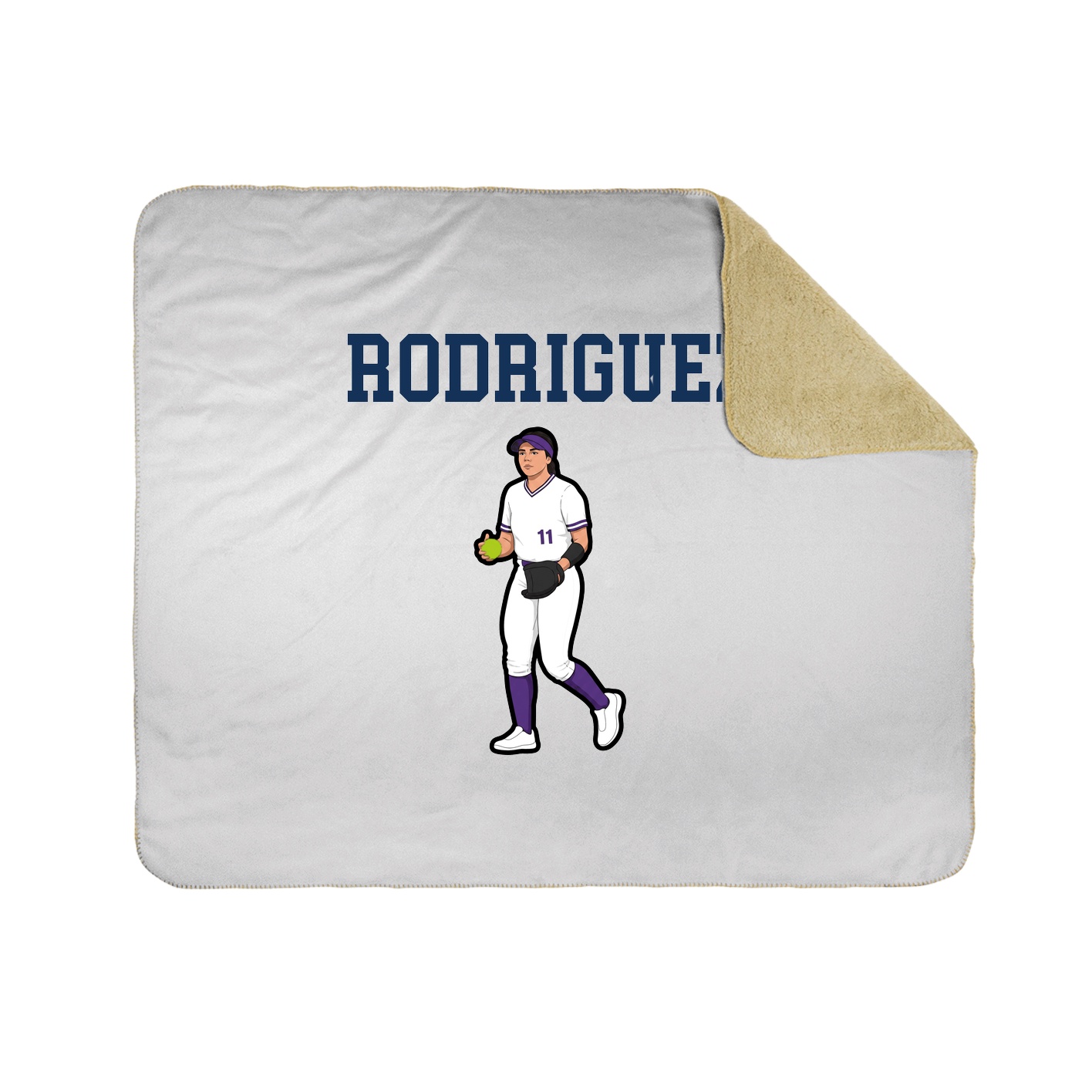 Throw Blanket — Shirsey in White