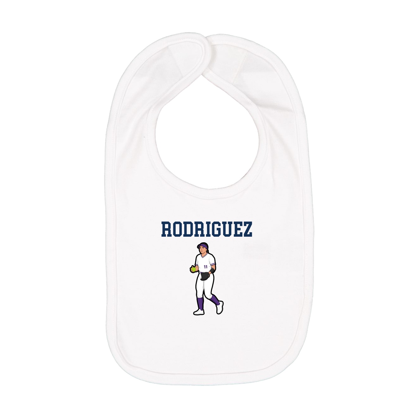 Infant Bib — Shirsey in White