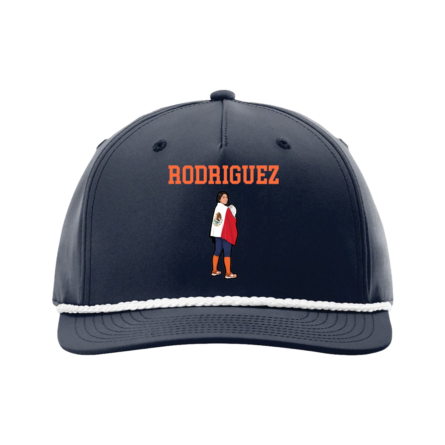 Five-Panel Classic Rope Cap — Shirsey in Navy
