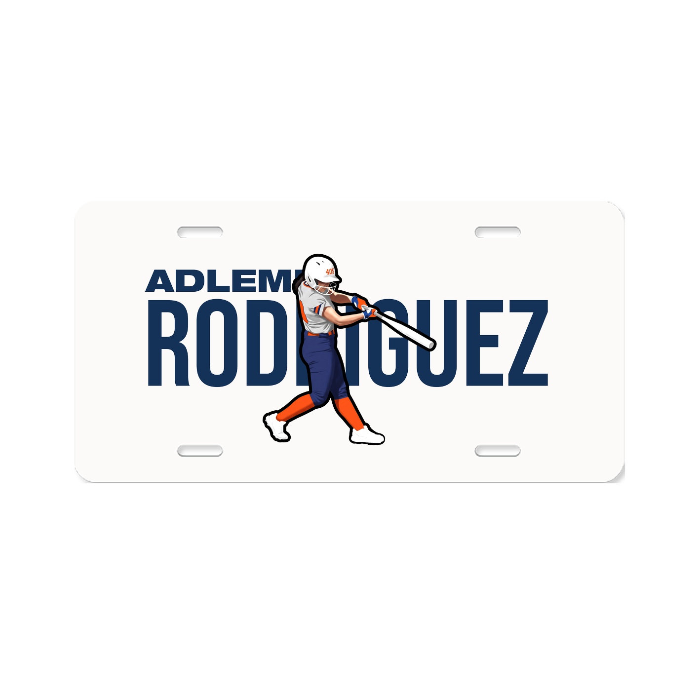 License Plate — Player Name in Classic