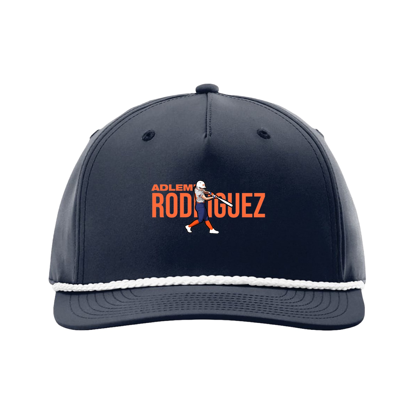 Five-Panel Classic Rope Cap — Player Name in Navy