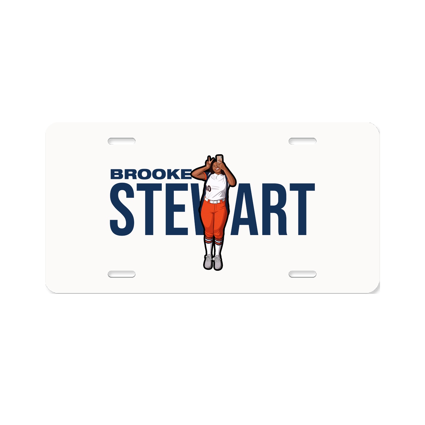 License Plate — Player Name in Classic