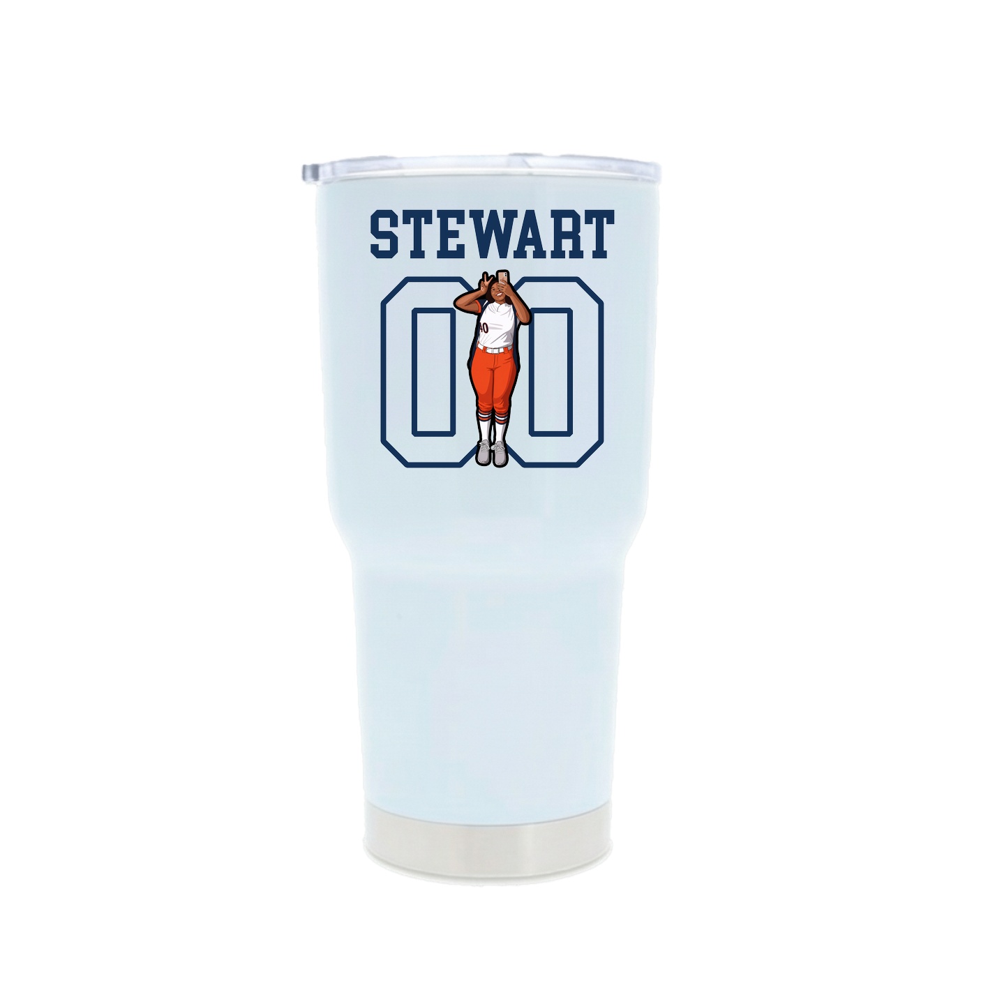 30oz Stainless Steel Tumbler — Shirsey in White