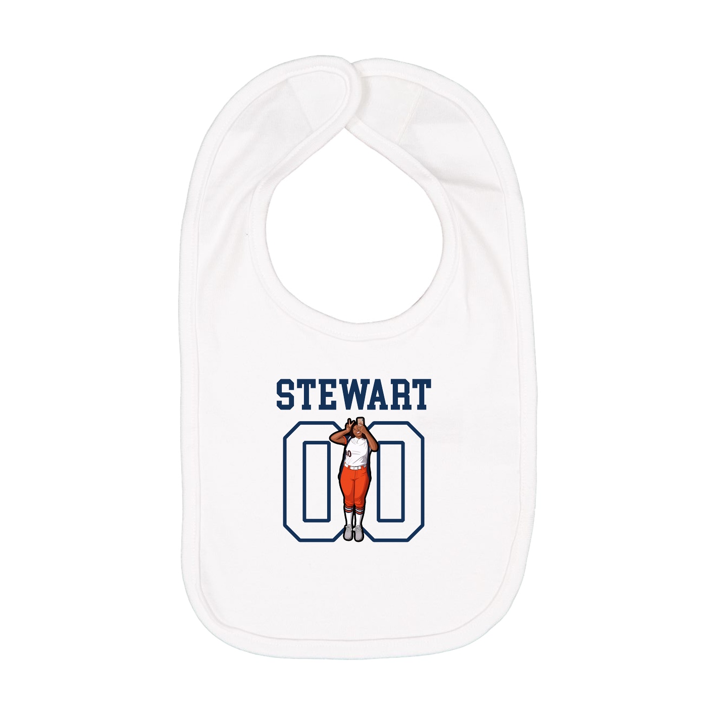 Infant Bib — Shirsey in White
