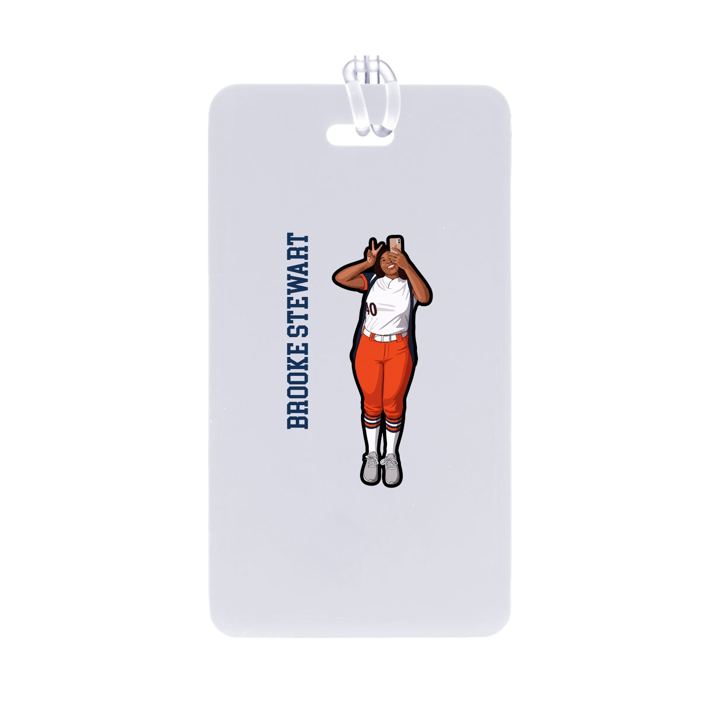 Bag Tag — Name Vertical in Classic
