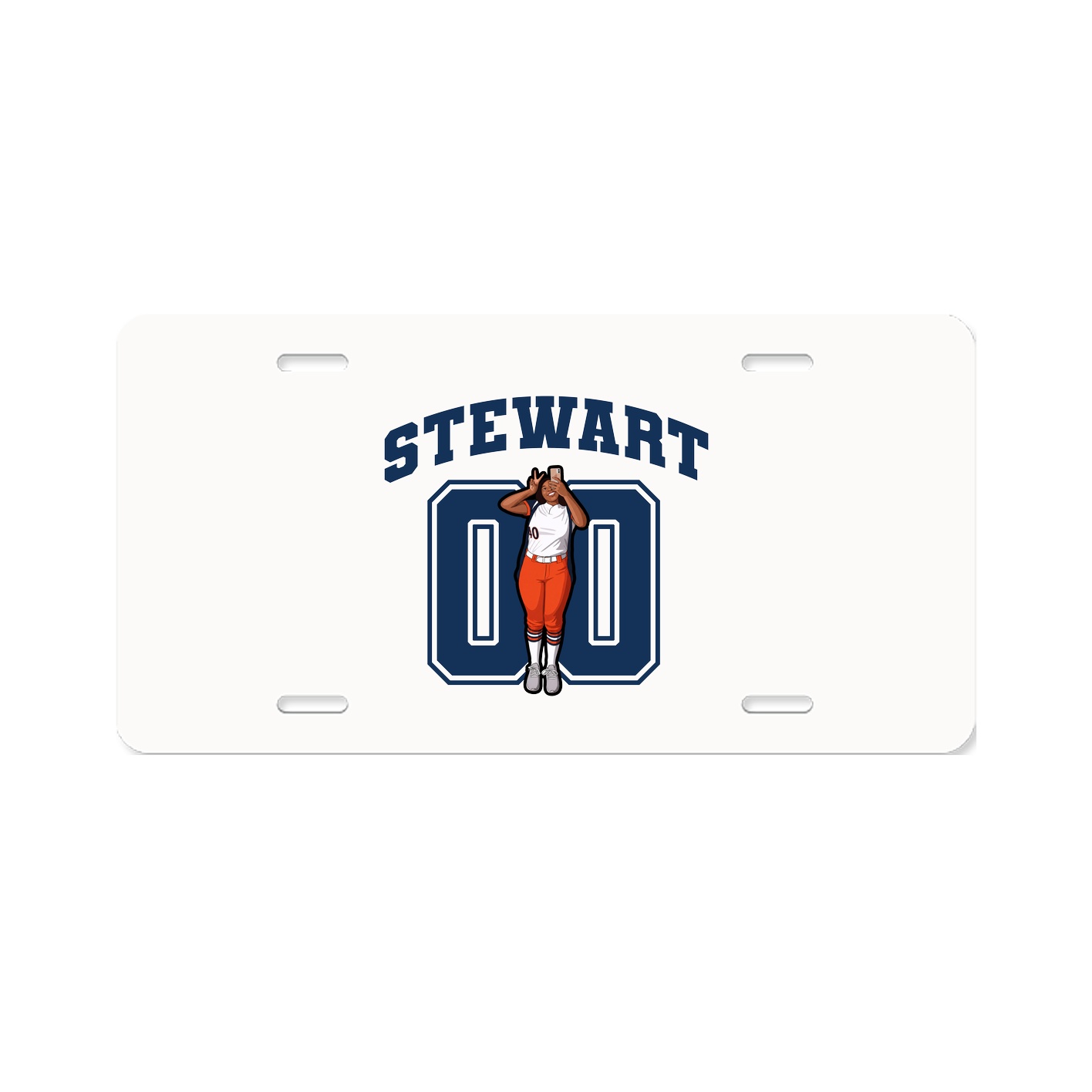 License Plate — Number in Classic
