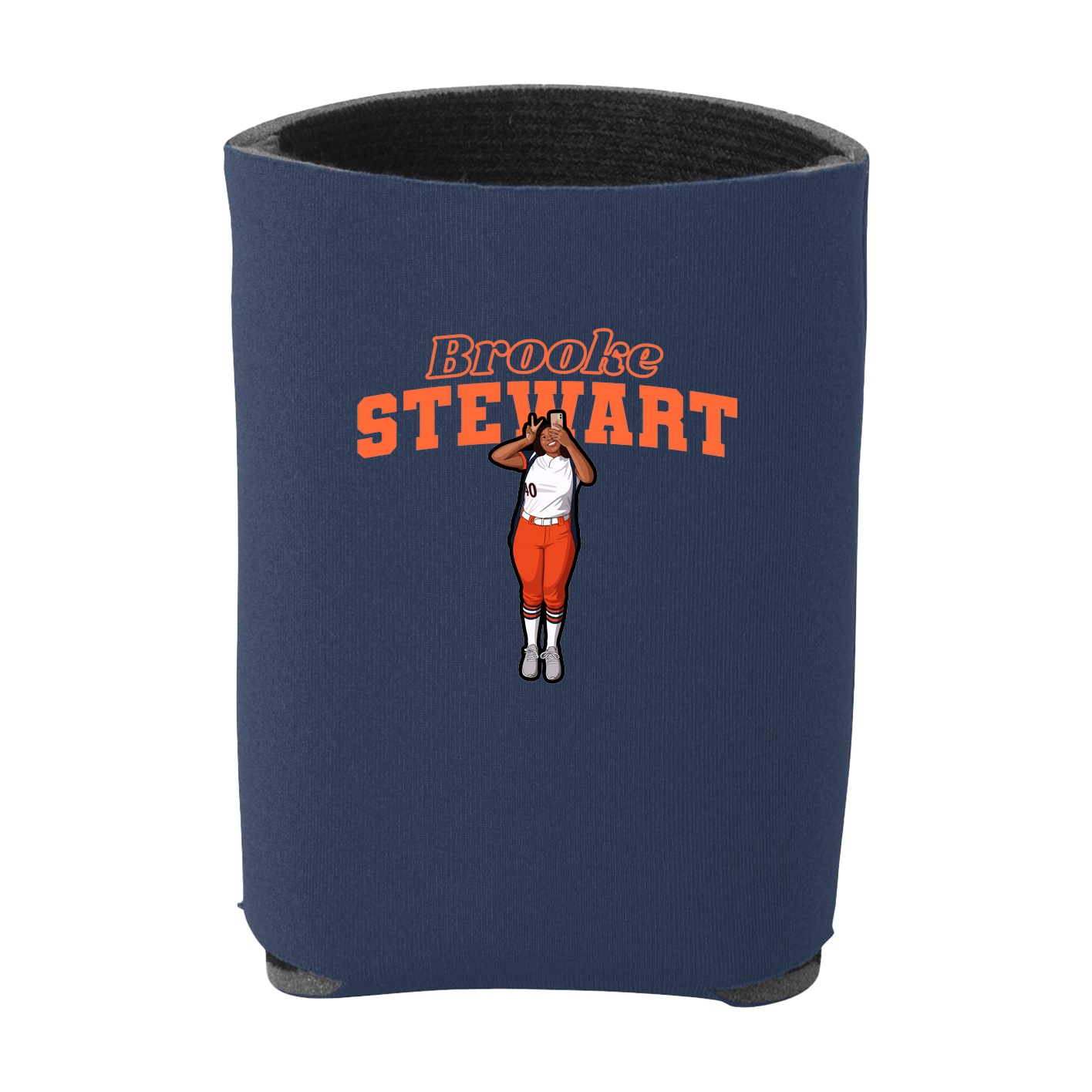 Can Holder — Name Arch in Navy