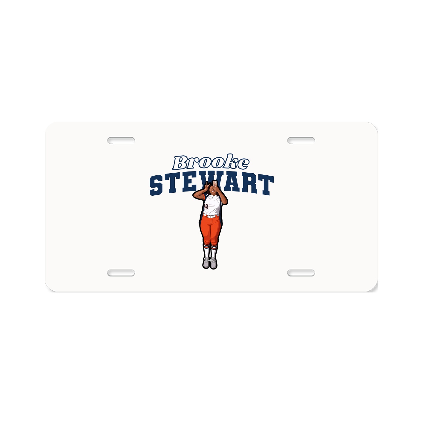 License Plate — Name Arch in Classic