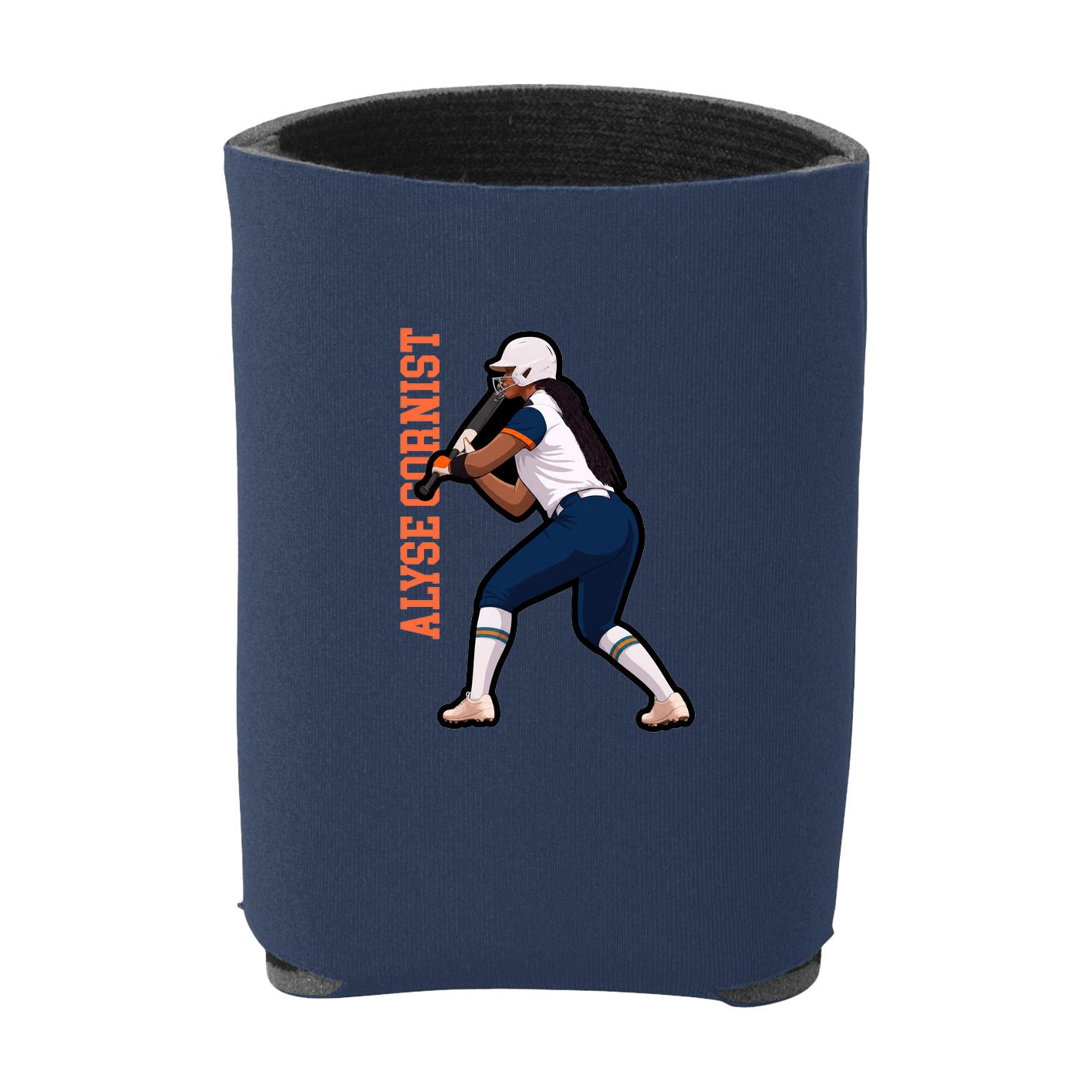 Can Holder — Name Vertical in Navy