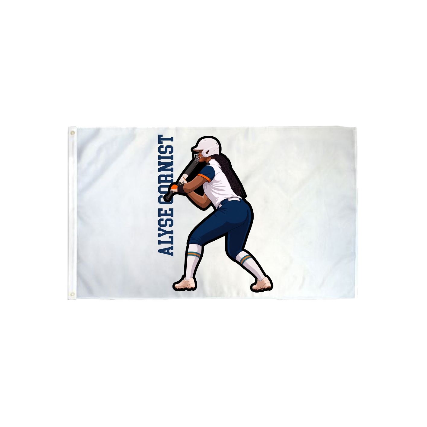 3x5 Flag — Name Vertical in Classic