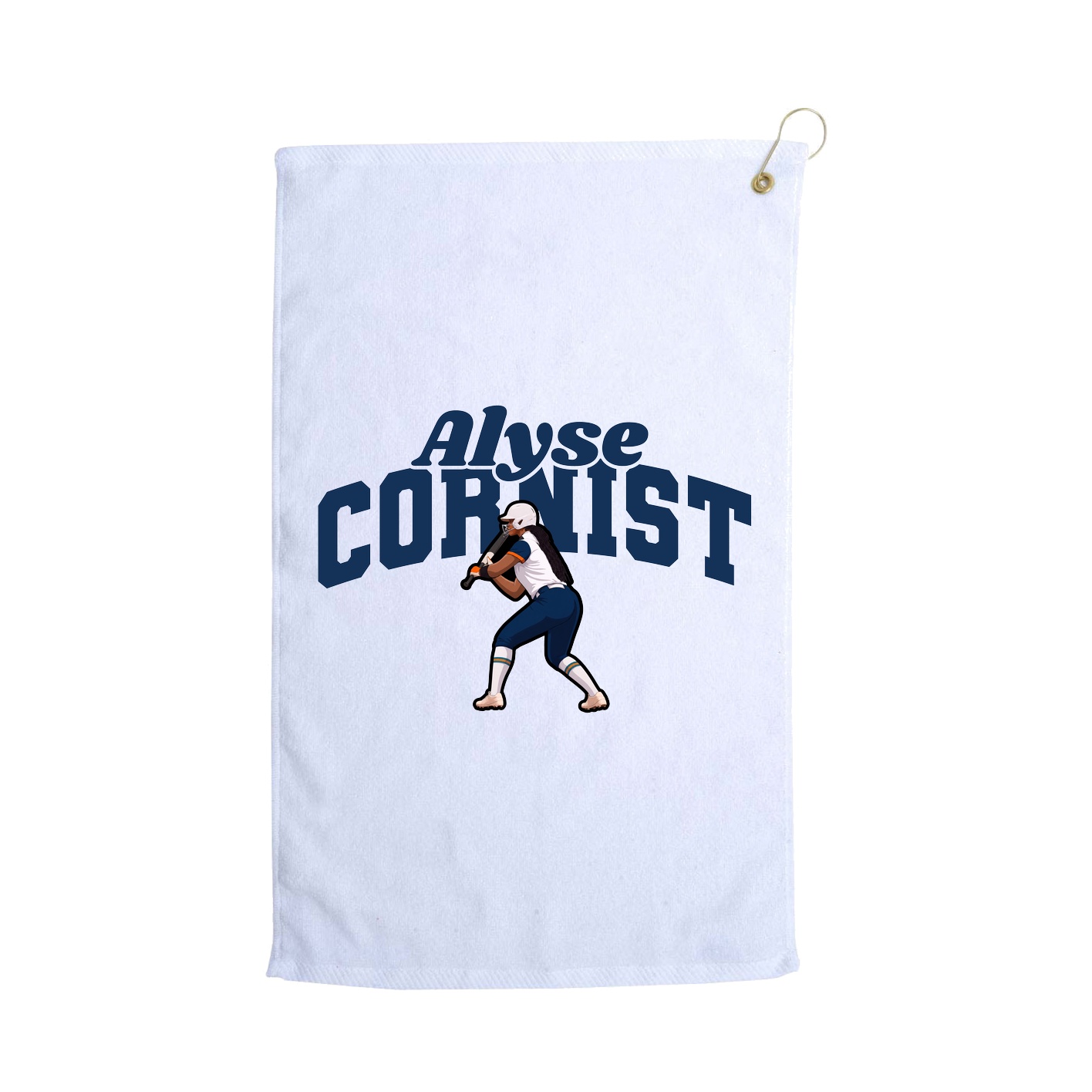 Golf Towel — Signature Arch in White