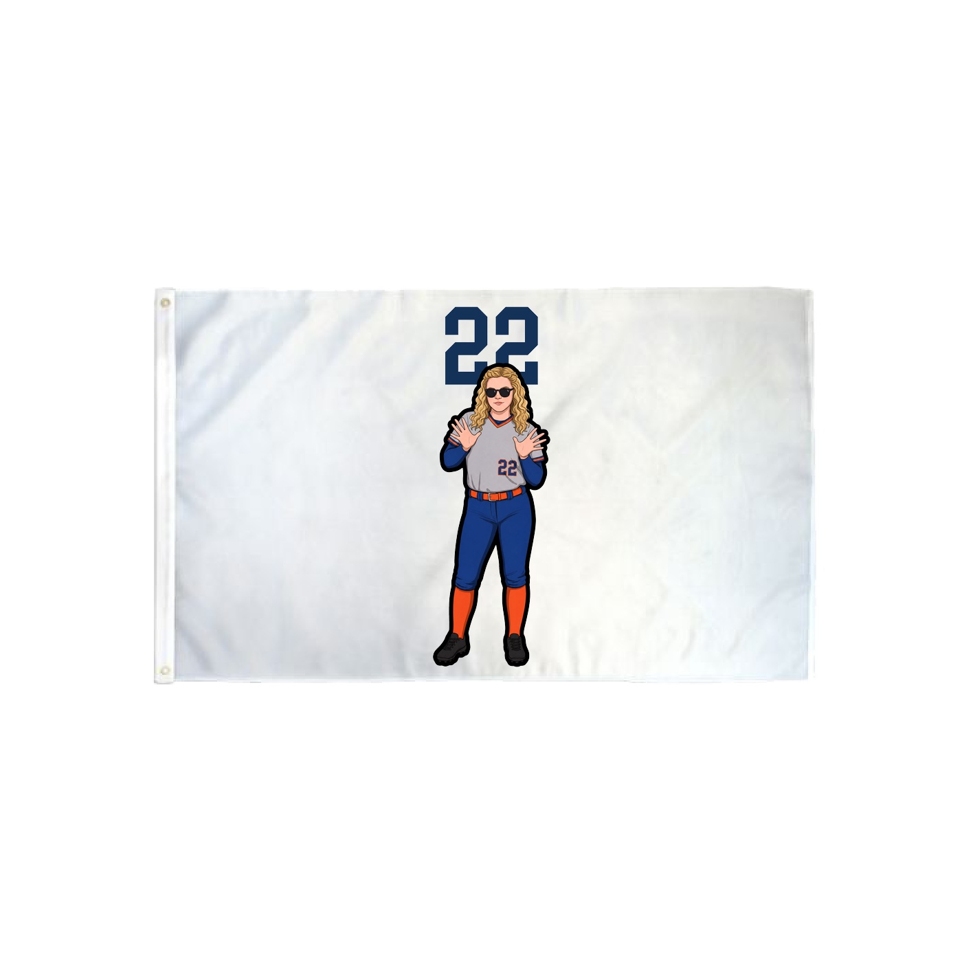 3x5 Flag — Number Top in Classic