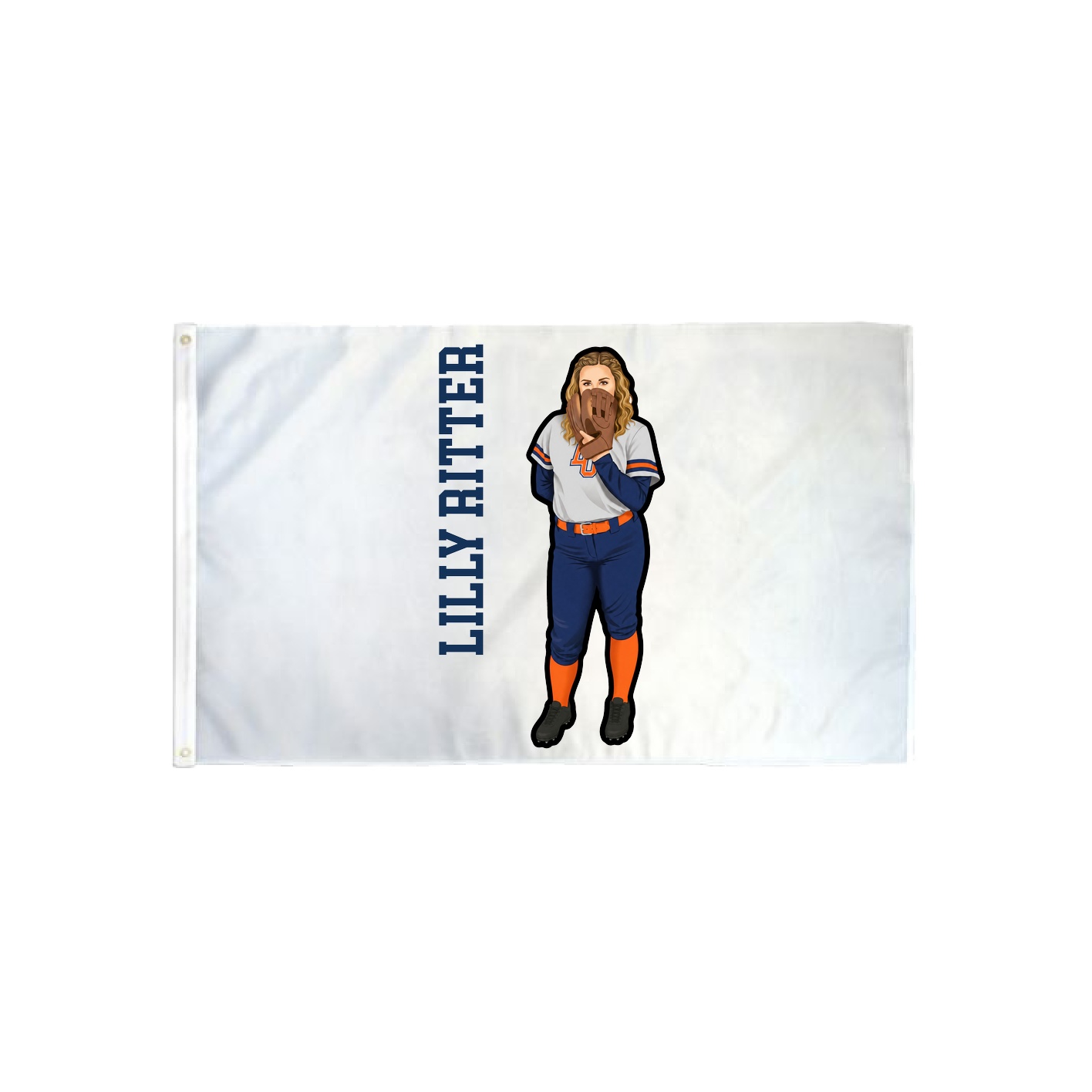 3x5 Flag — Name Vertical in Classic
