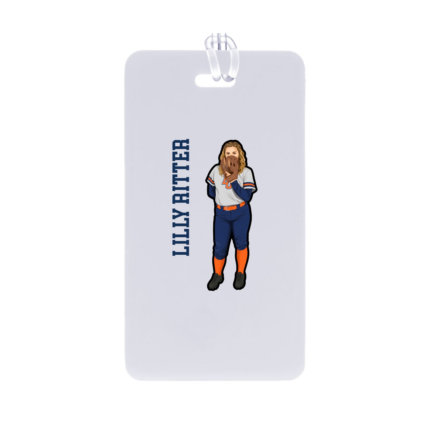 Bag Tag — Name Vertical in Classic