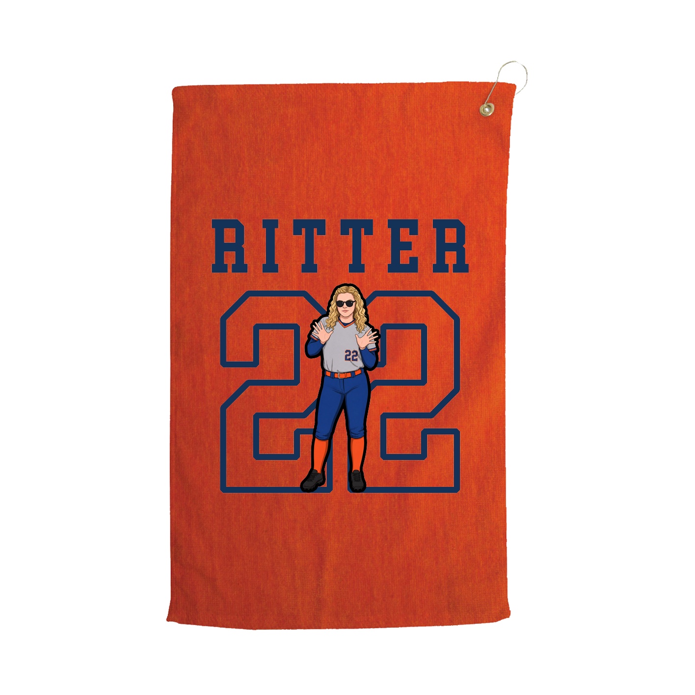 Golf Towel — Shirsey in Orange