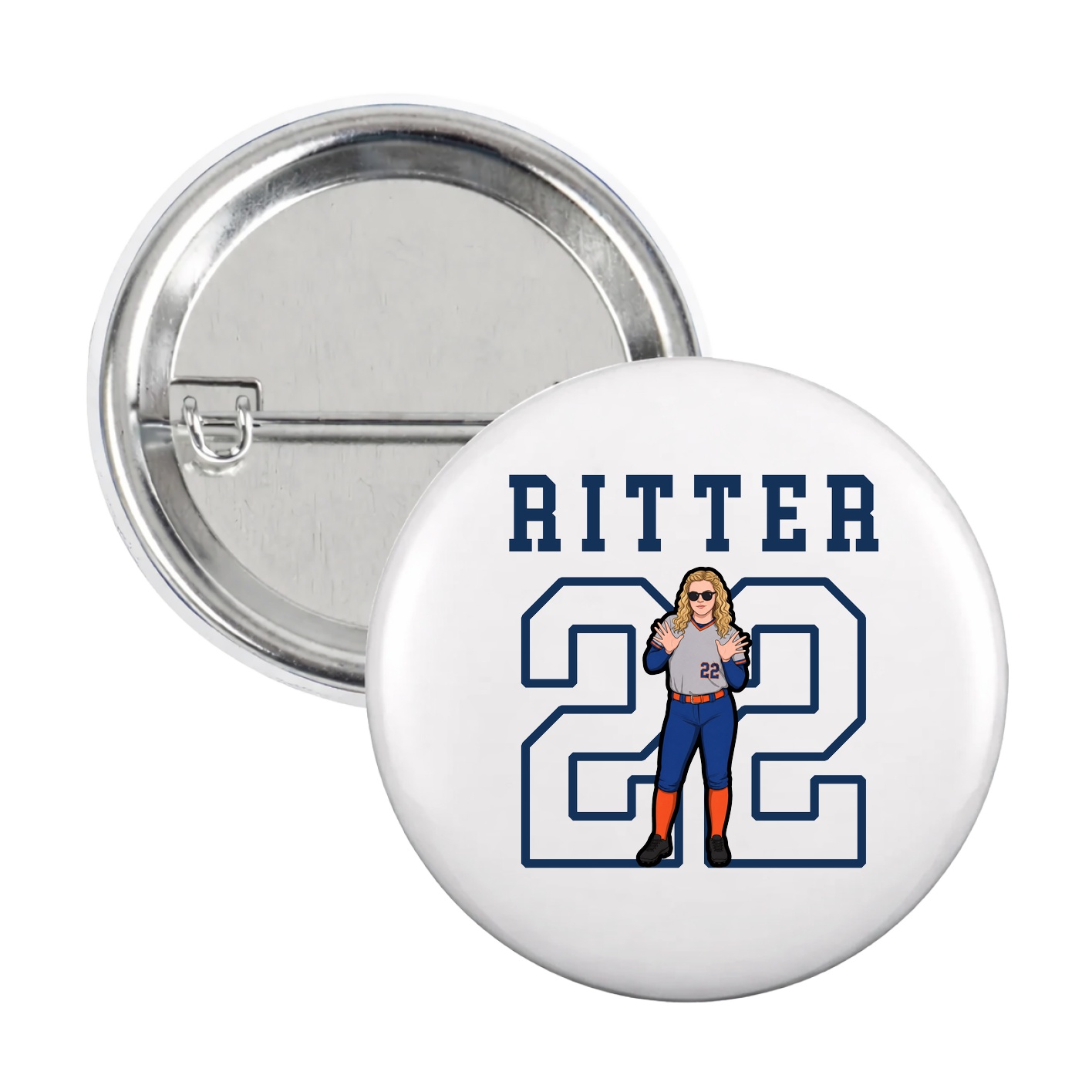 Game Day Button — Shirsey in White