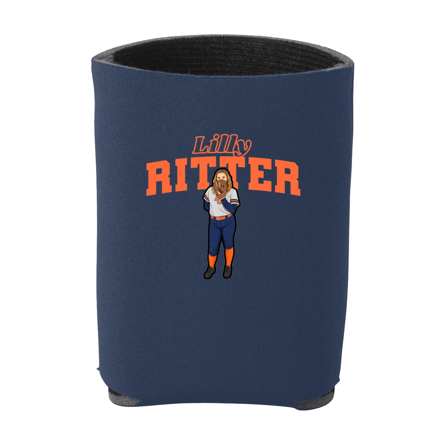 Can Holder — Name Arch in Navy