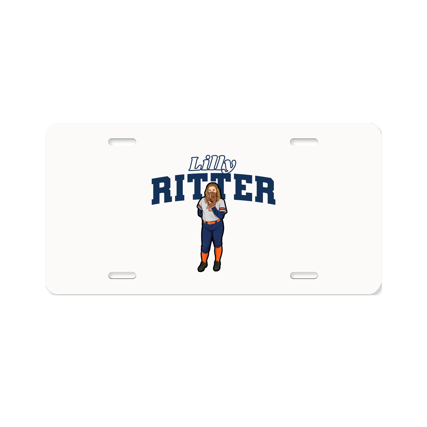 License Plate — Name Arch in Classic
