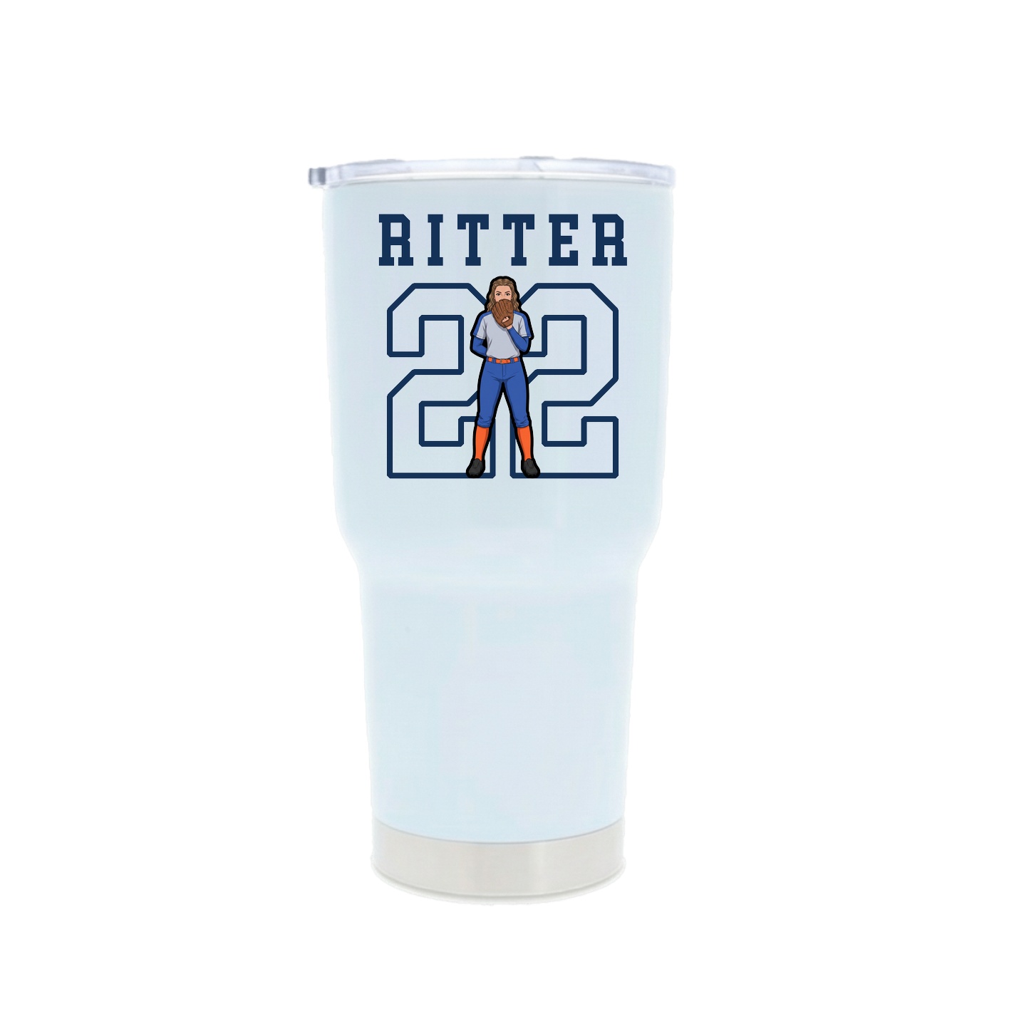 30oz Stainless Steel Tumbler — Shirsey in White