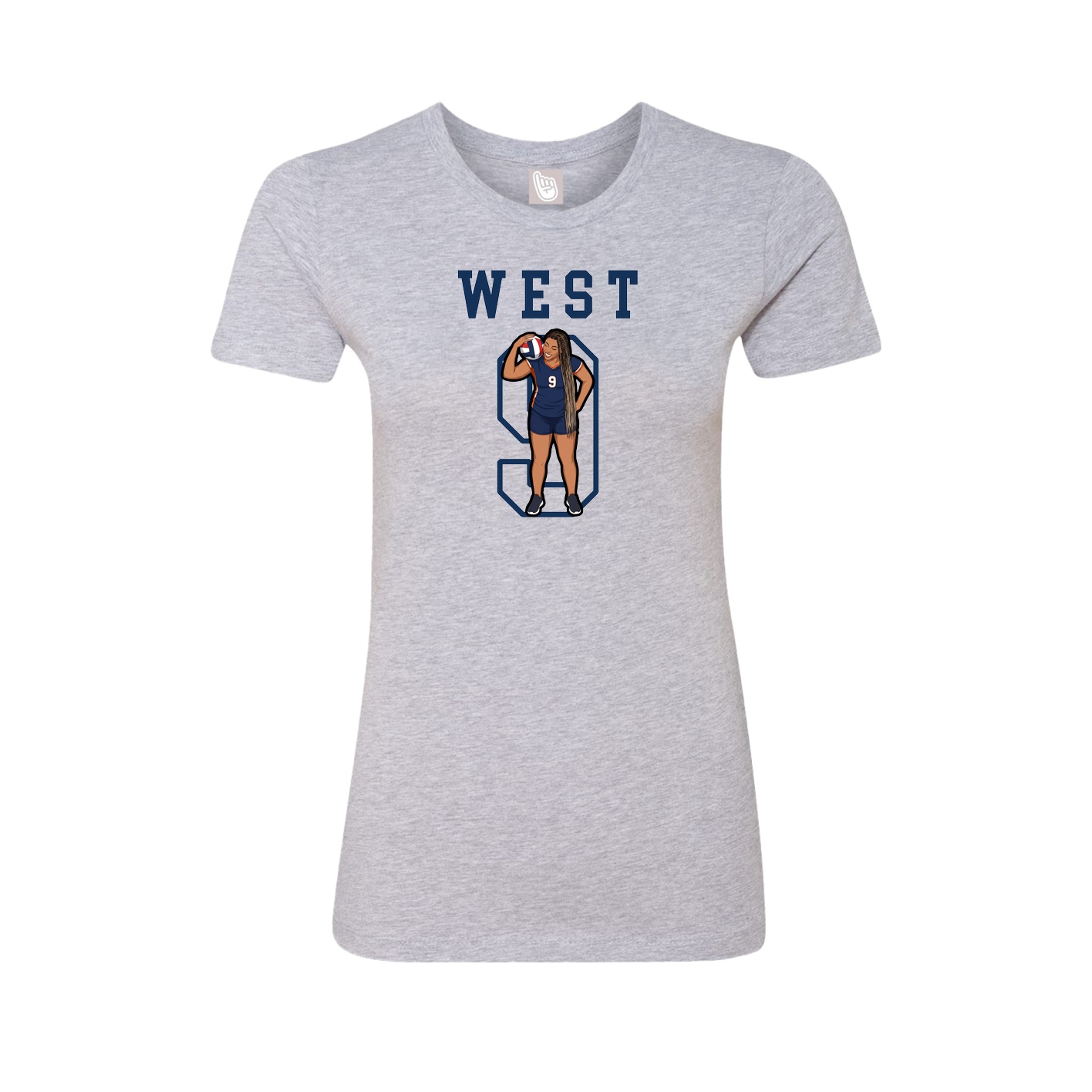 Fitted Women's Tee — Shirsey in Grey
