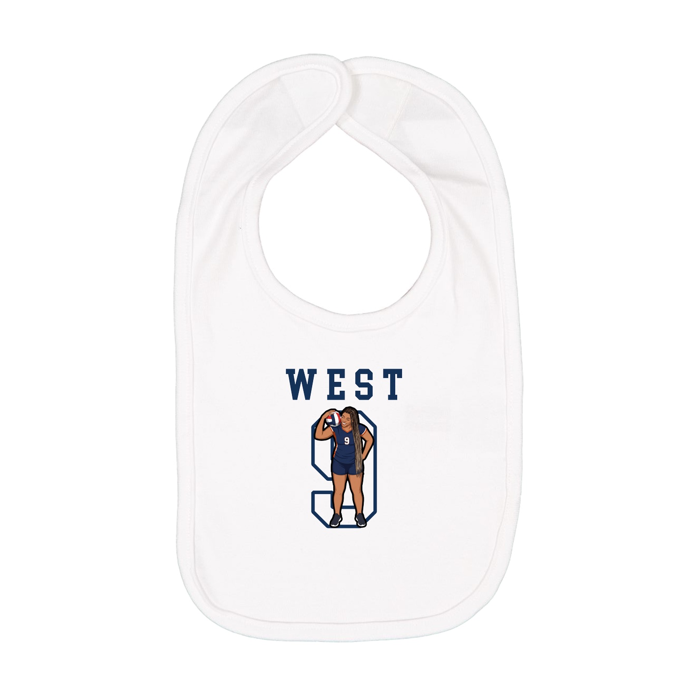 Infant Bib — Shirsey in White