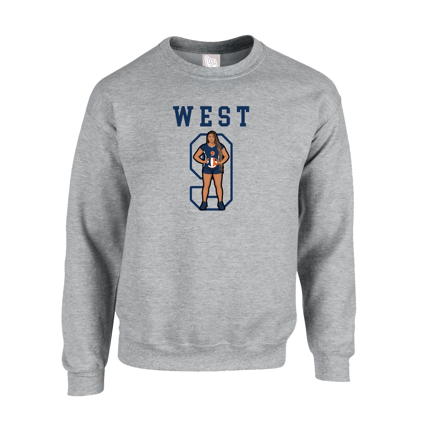 Fleece Crew — Shirsey in Grey
