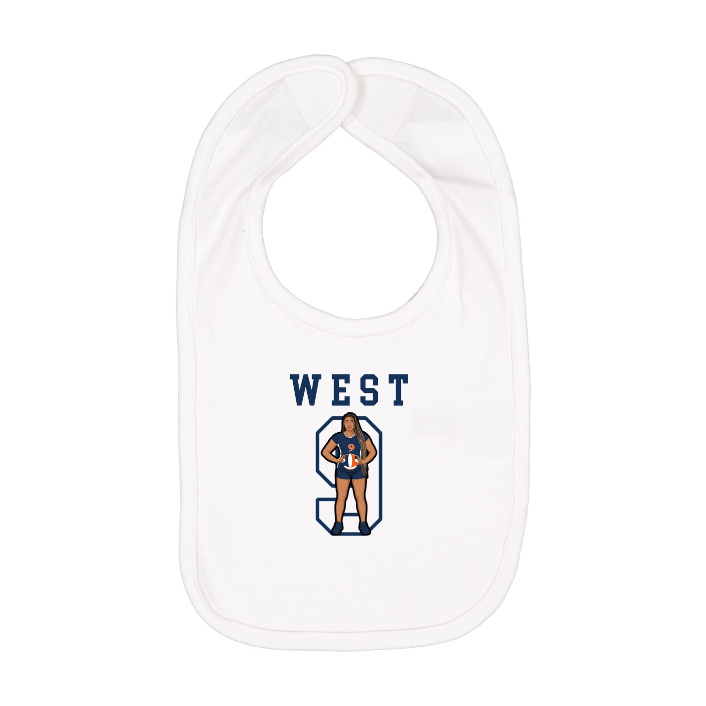 Infant Bib — Shirsey in White