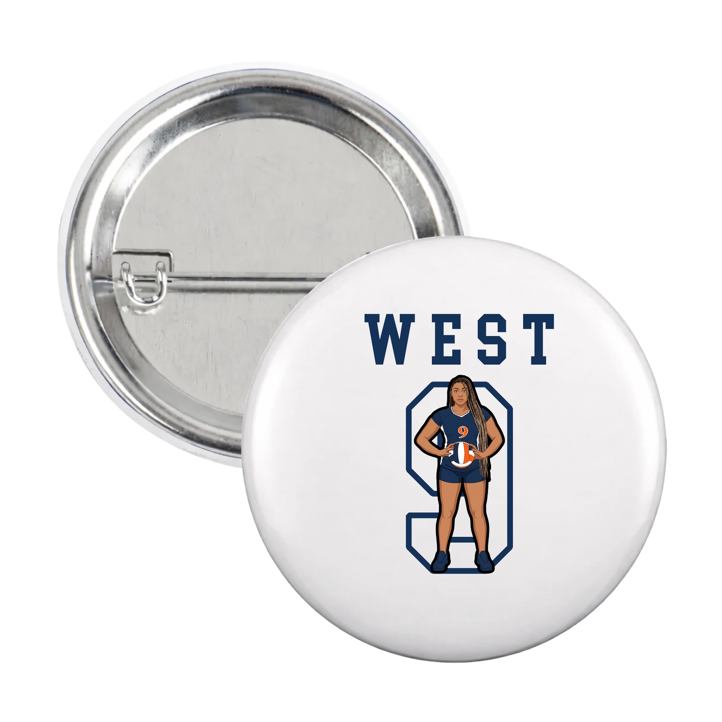 Game Day Button — Shirsey in White
