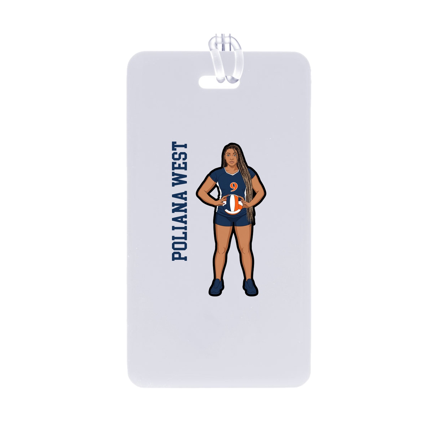 Bag Tag — Name Vertical in Classic