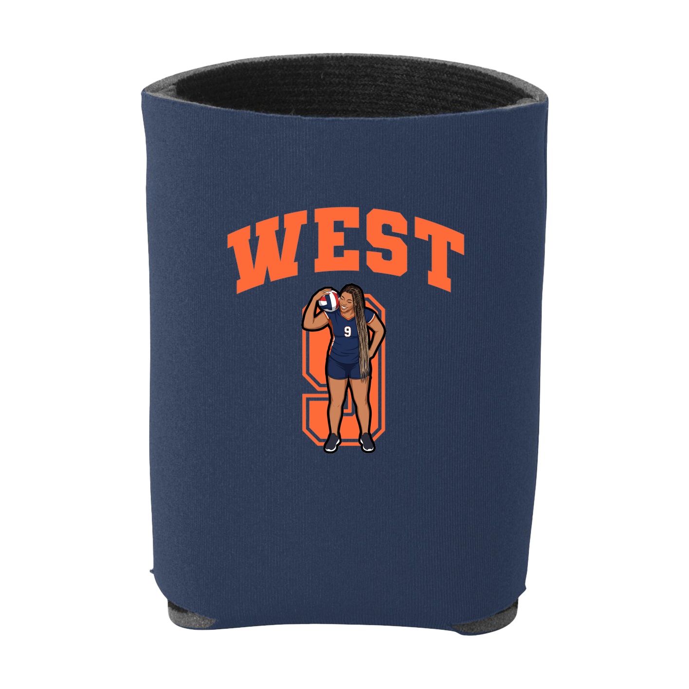 Can Holder — Number in Navy