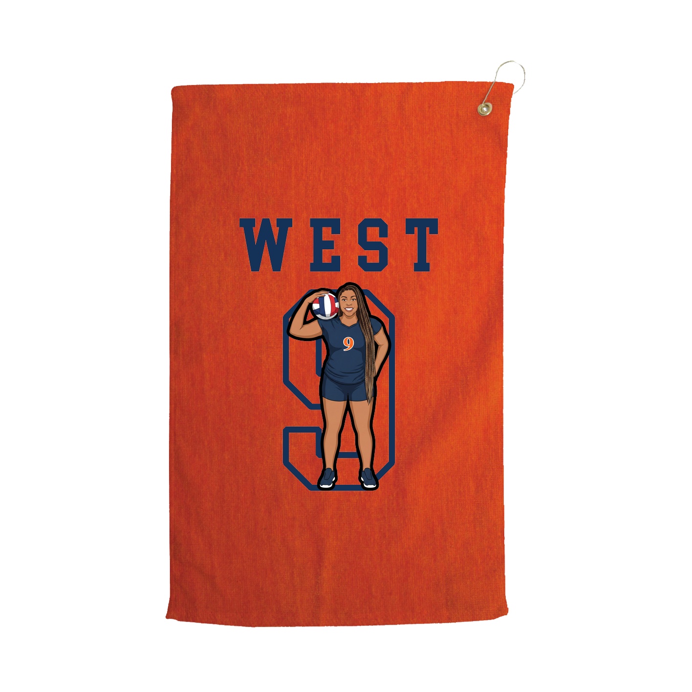 Golf Towel — Shirsey in Orange