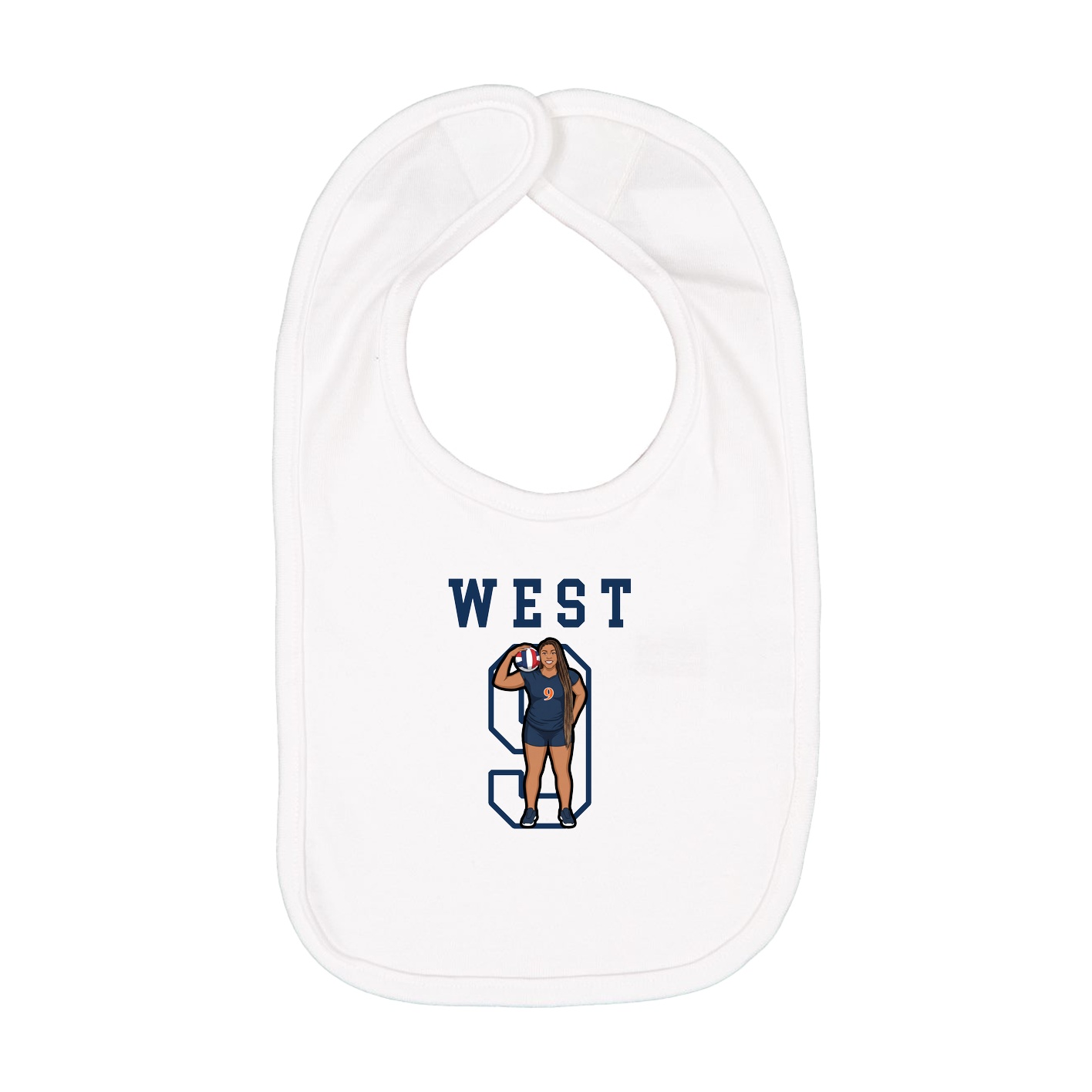 Infant Bib — Shirsey in White