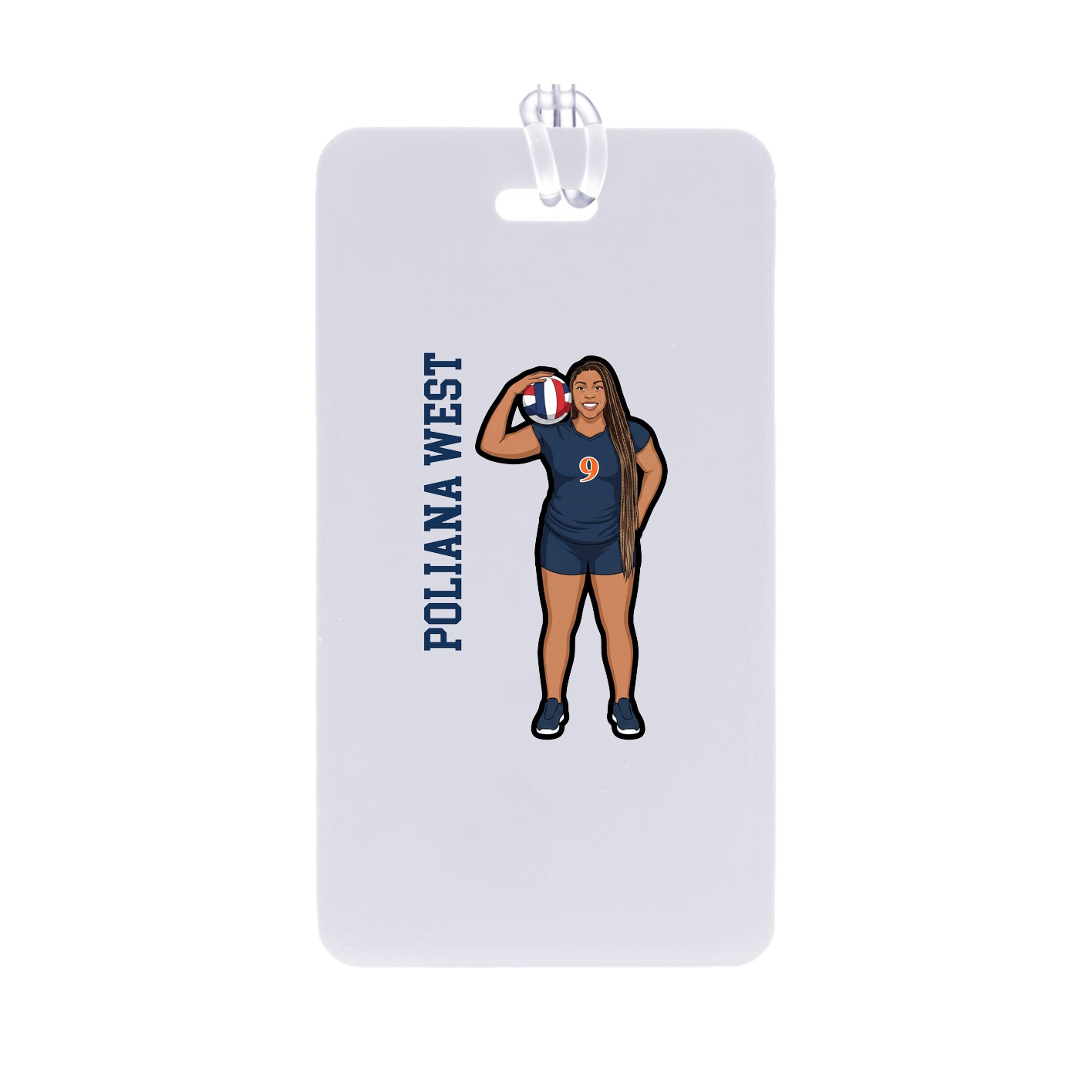 Bag Tag — Name Vertical in Classic