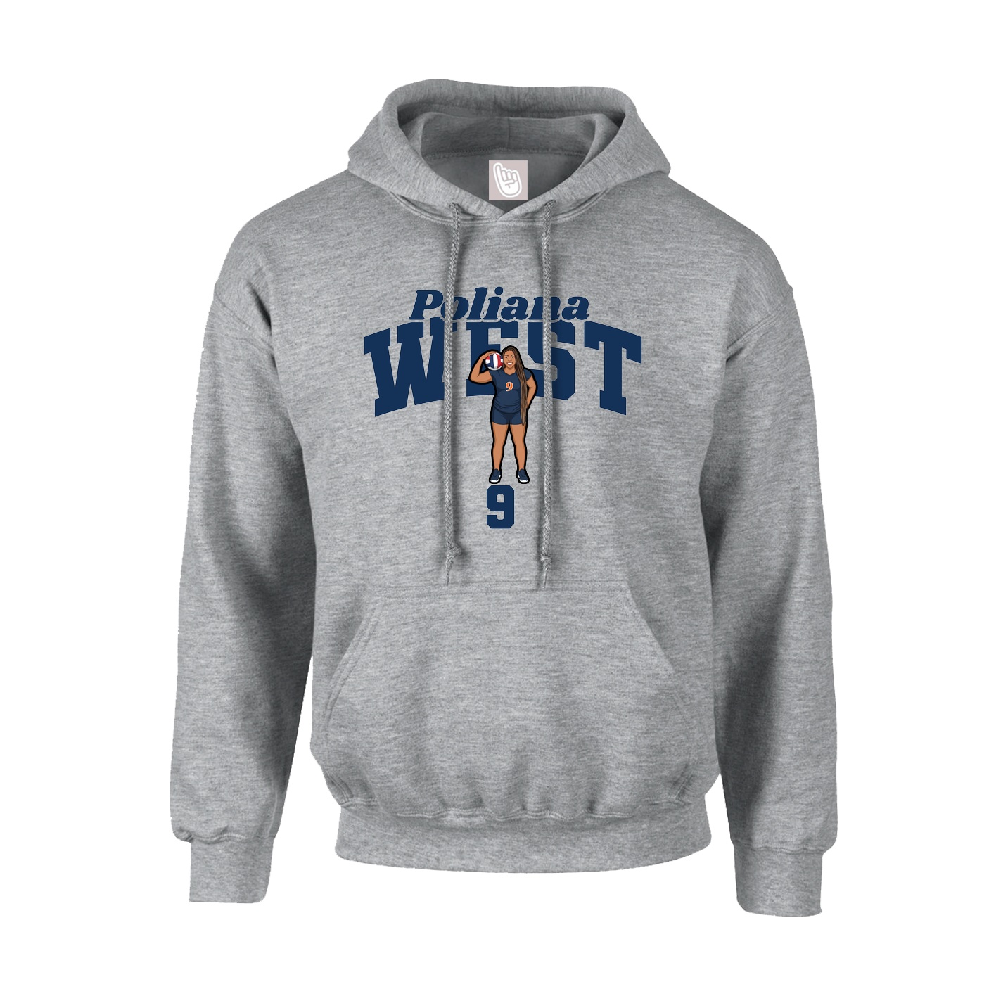 Hoodie — Signature Arch in Grey