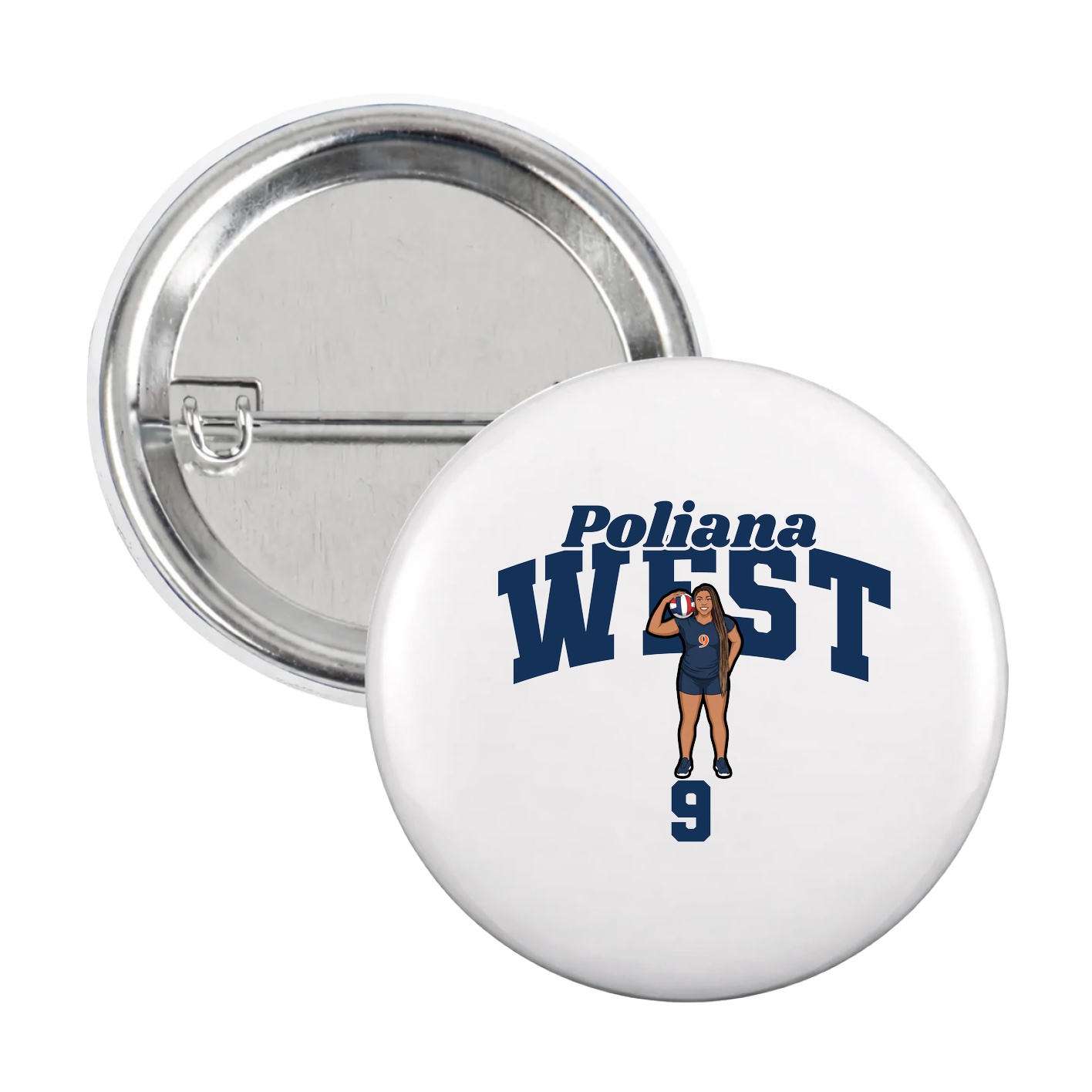 Game Day Button — Signature Arch in White