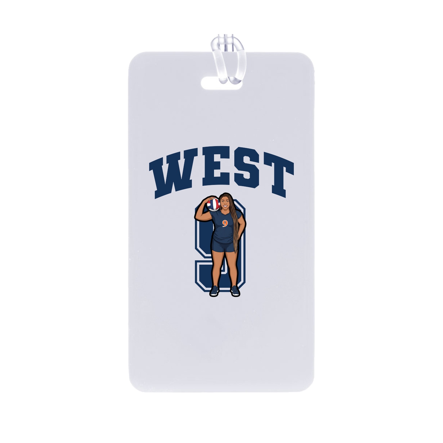 Bag Tag — Number in Classic