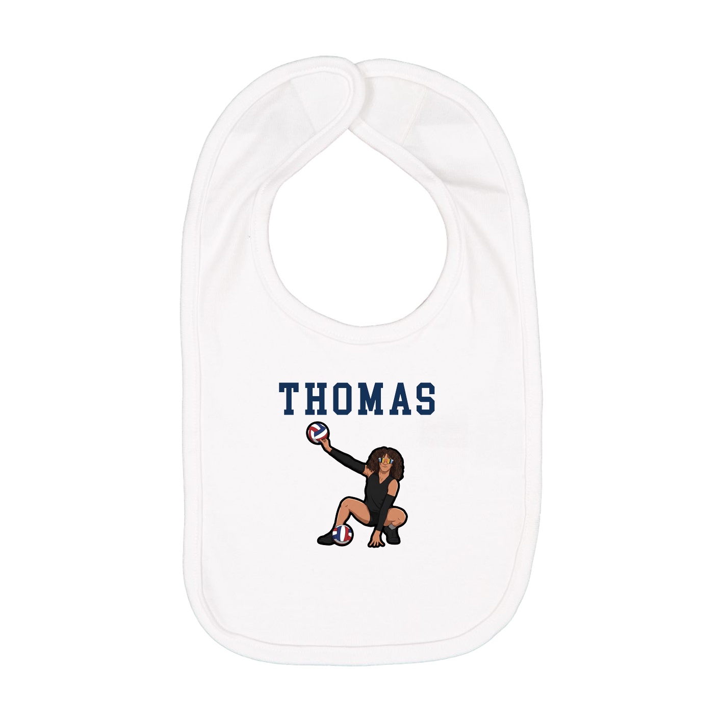 Infant Bib — Shirsey in White
