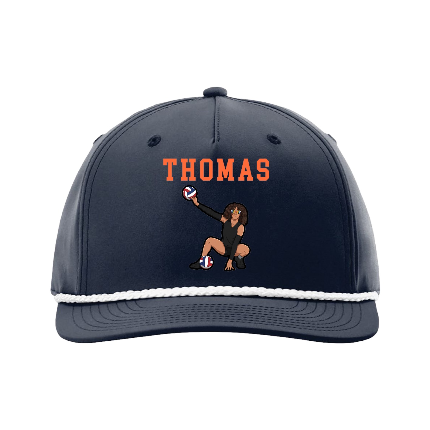 Five-Panel Classic Rope Cap — Shirsey in Navy